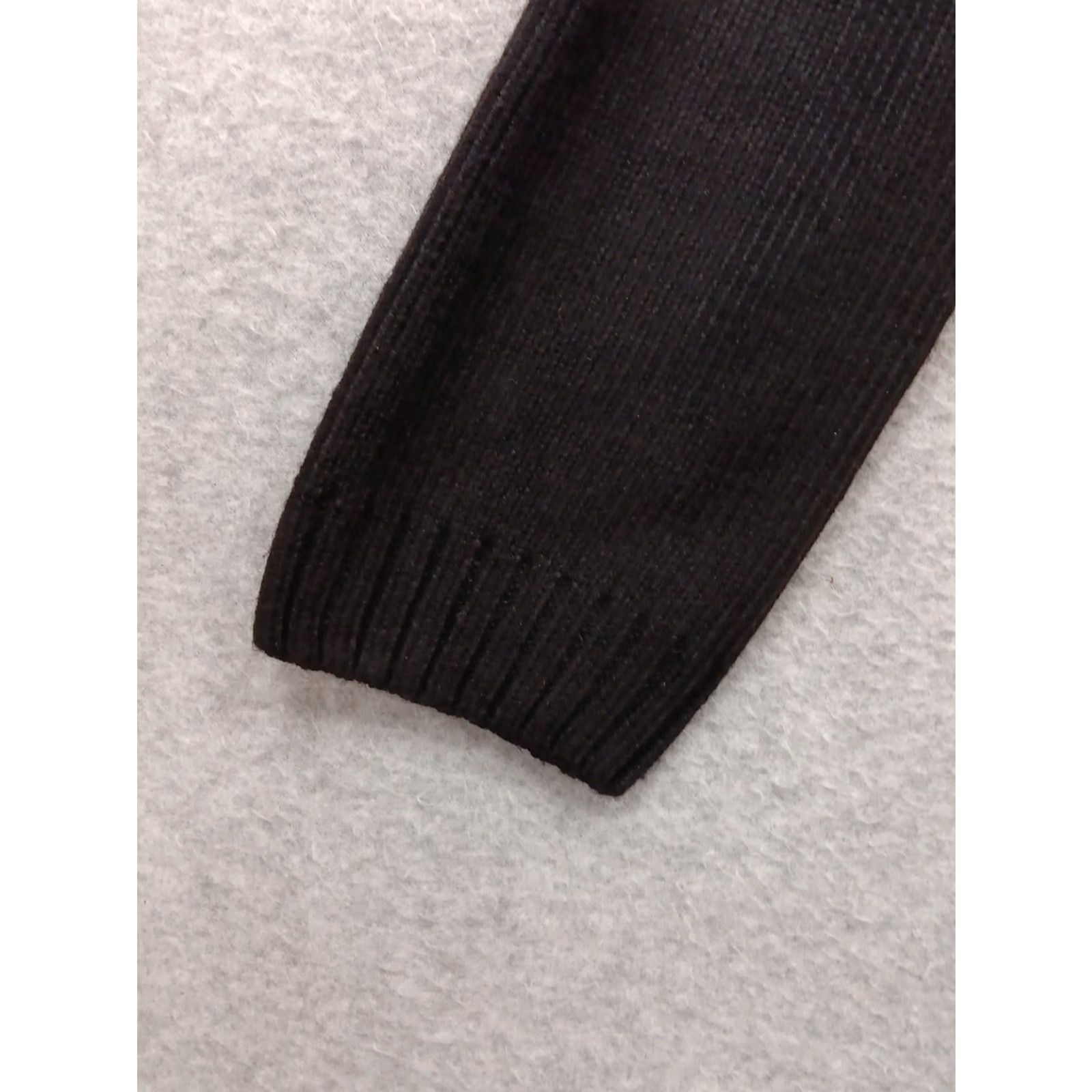 Vintage VINTAGE Sideffects Cardigan Sweater Open Front 90s Black M Womens Knit Open Front Long Sleeve High Neck Casual Workwear Travel Size M / US 6-8 / IT 42-44 - 6 Thumbnail