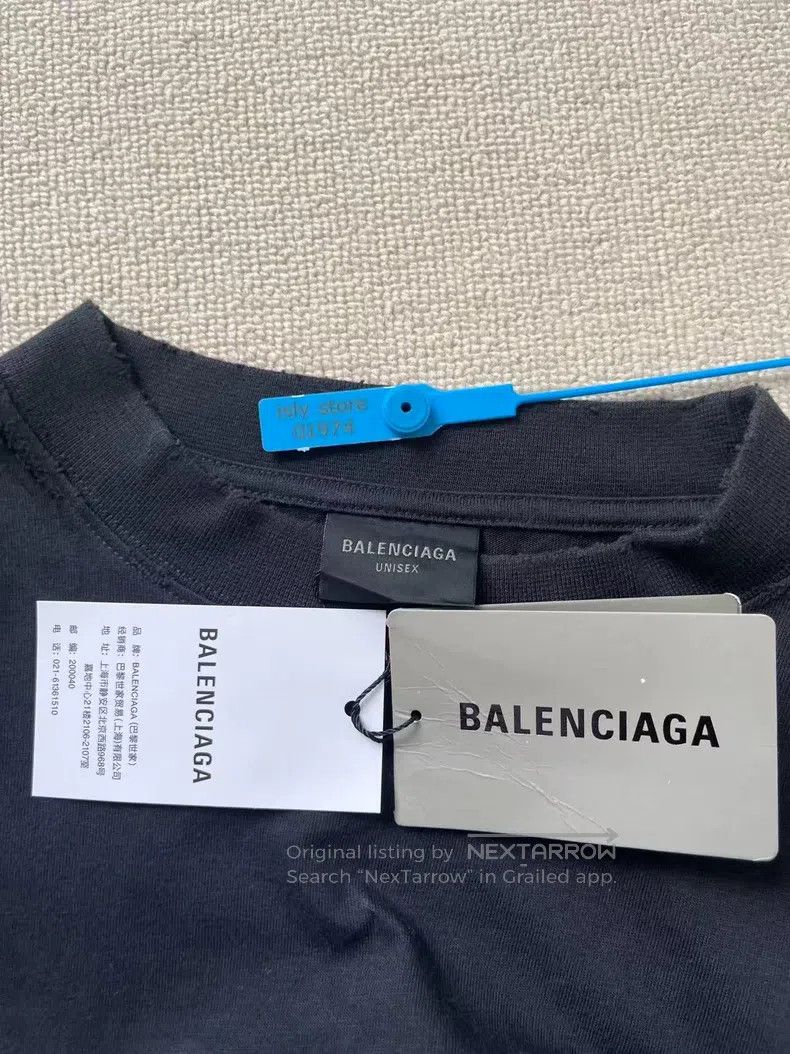 Balenciaga Balenciaga Letter Printed Short Sleeve Crew Neck T-Shirt, Size US S / EU 44-46 / 1 - 5 Thumbnail