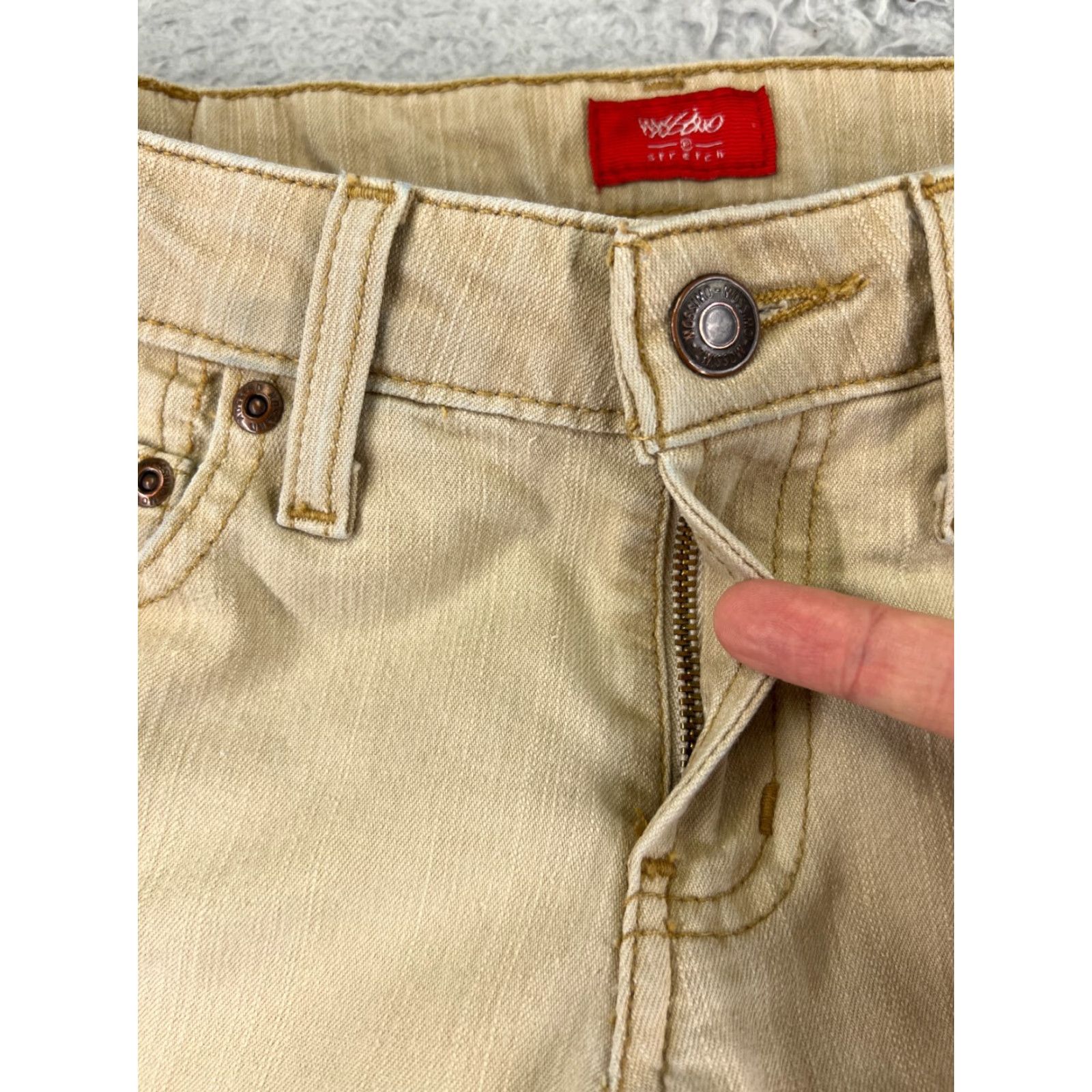 Mossimo MOSSIMO Jeans Women 5-Pocket Flared Denim Beiges Mid Rise 27x30 Regular Size 3 Stretch Cotton Blend Adult Womens Size 26" / US 2 / IT 38 - 5 Thumbnail