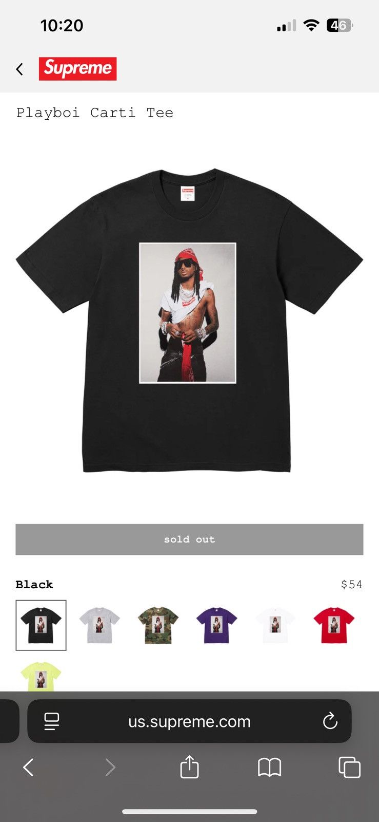 25aw ファッション Supreme Playboi Carti Tee 