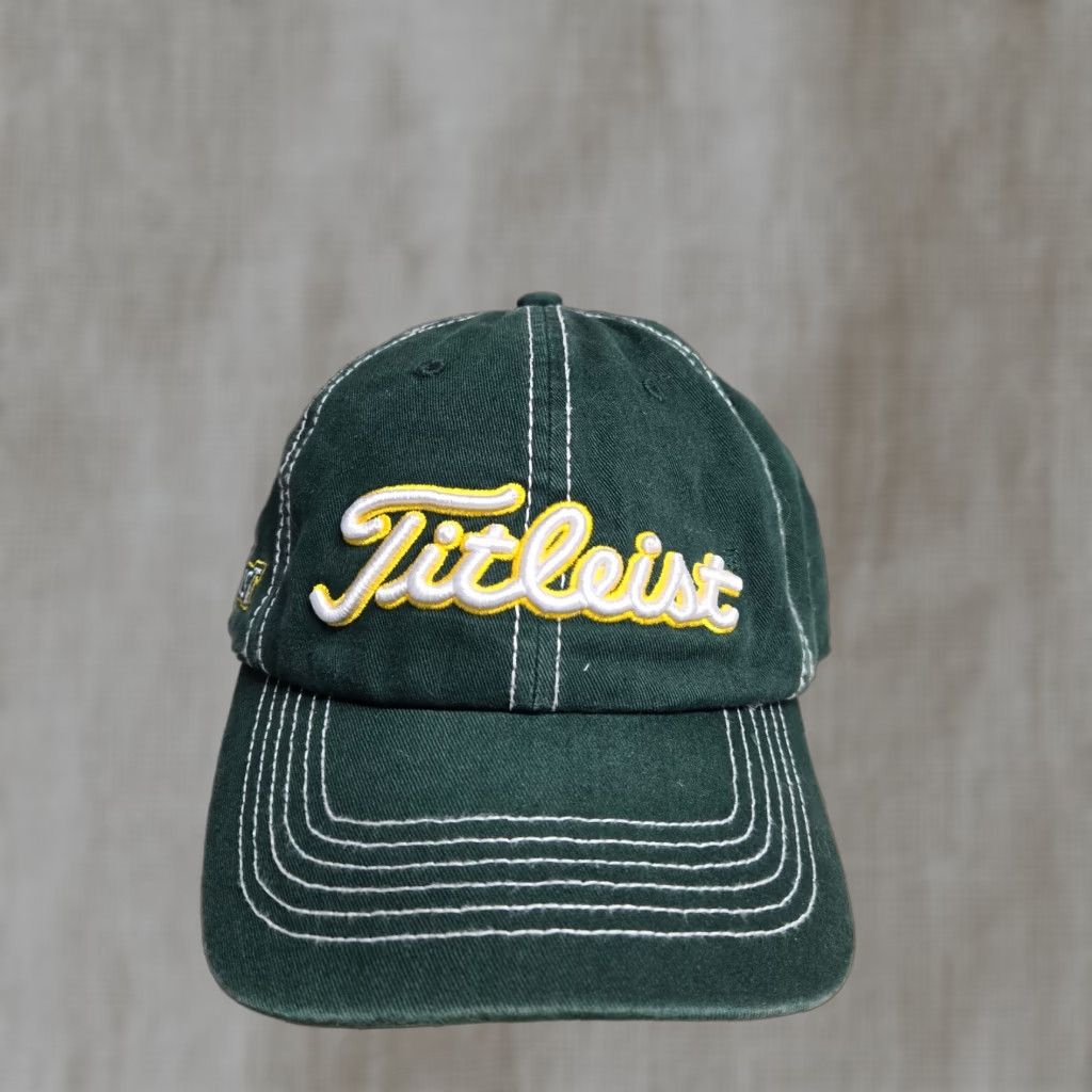 Titleist VINTAGE Titleist Hat Golf Green Adjustable One Size Adult Mens Cap Warm Weather Cap 1990s-2000s Size ONE SIZE - 1 Thumbnail