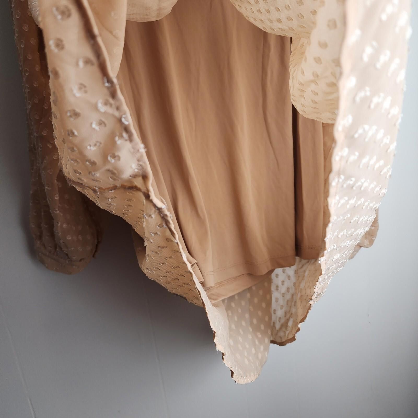 Other DR2 by Daniel Rainn Blouse Size 2X Champagne Long Sleeve NWT Size XXL / US 16-18 / IT 52-54 - 6 Thumbnail