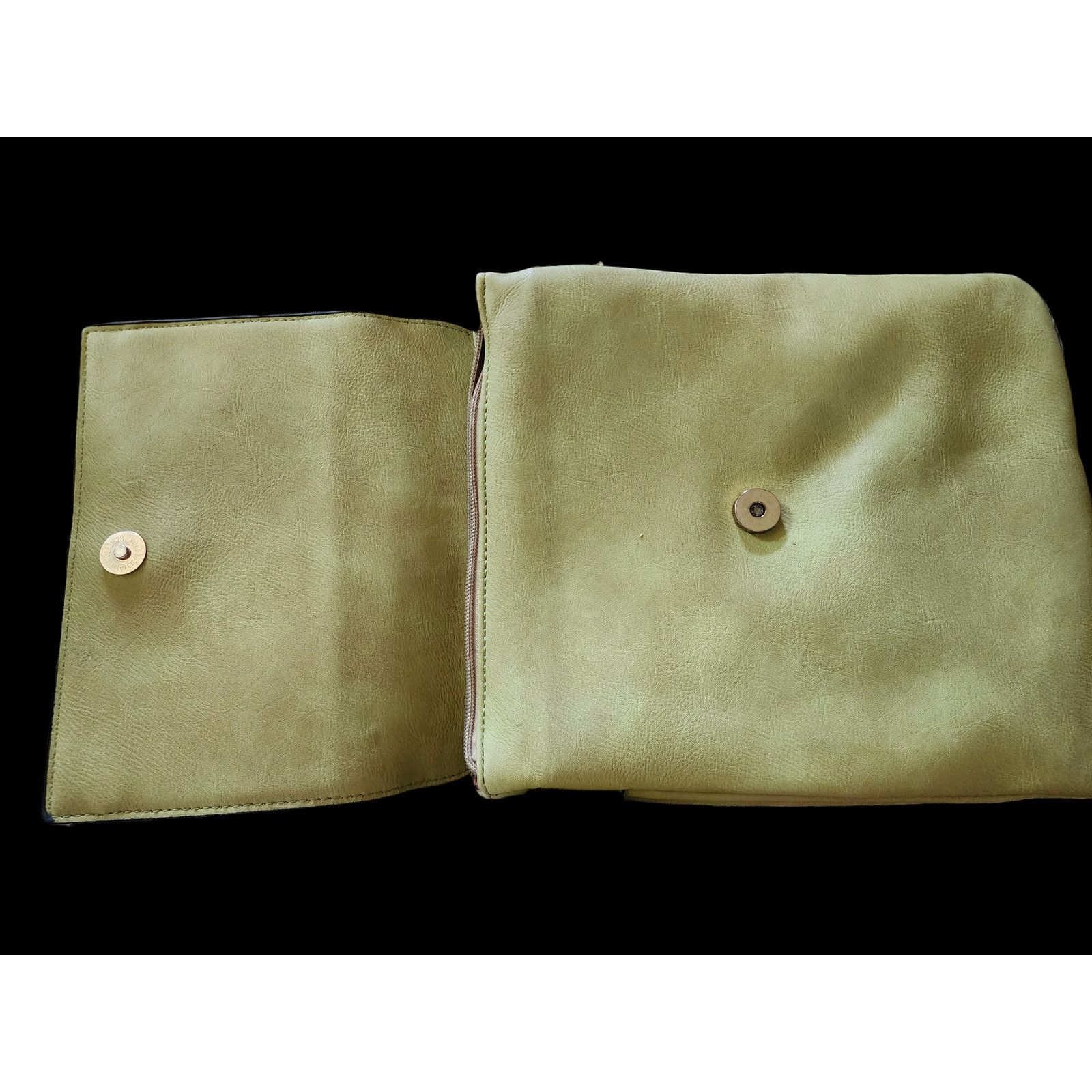 Unknown London Unbranded lime green faux-leather crossbody bag Size ONE SIZE - 5 Thumbnail