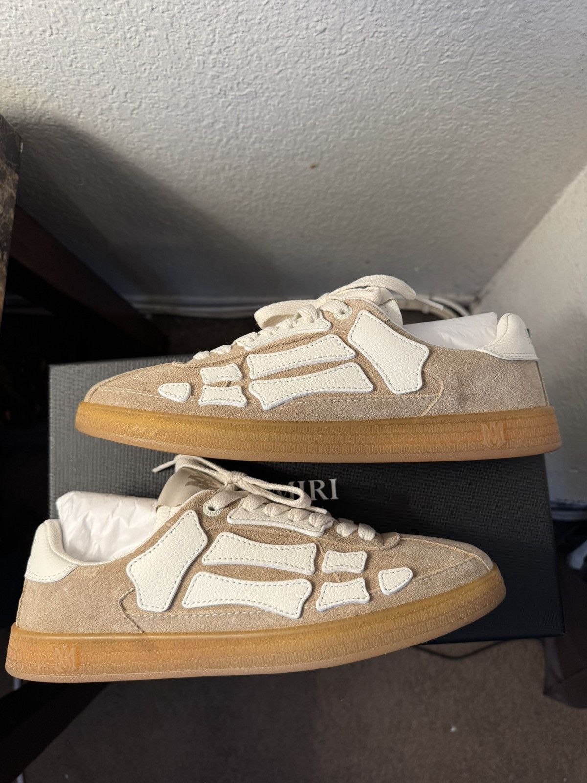 Amiri AMIRI Pacific Bones Low Top Sneaker ‘Sand’ Size 9.5M Size US 9.5 / EU 42-43 - 3 Thumbnail