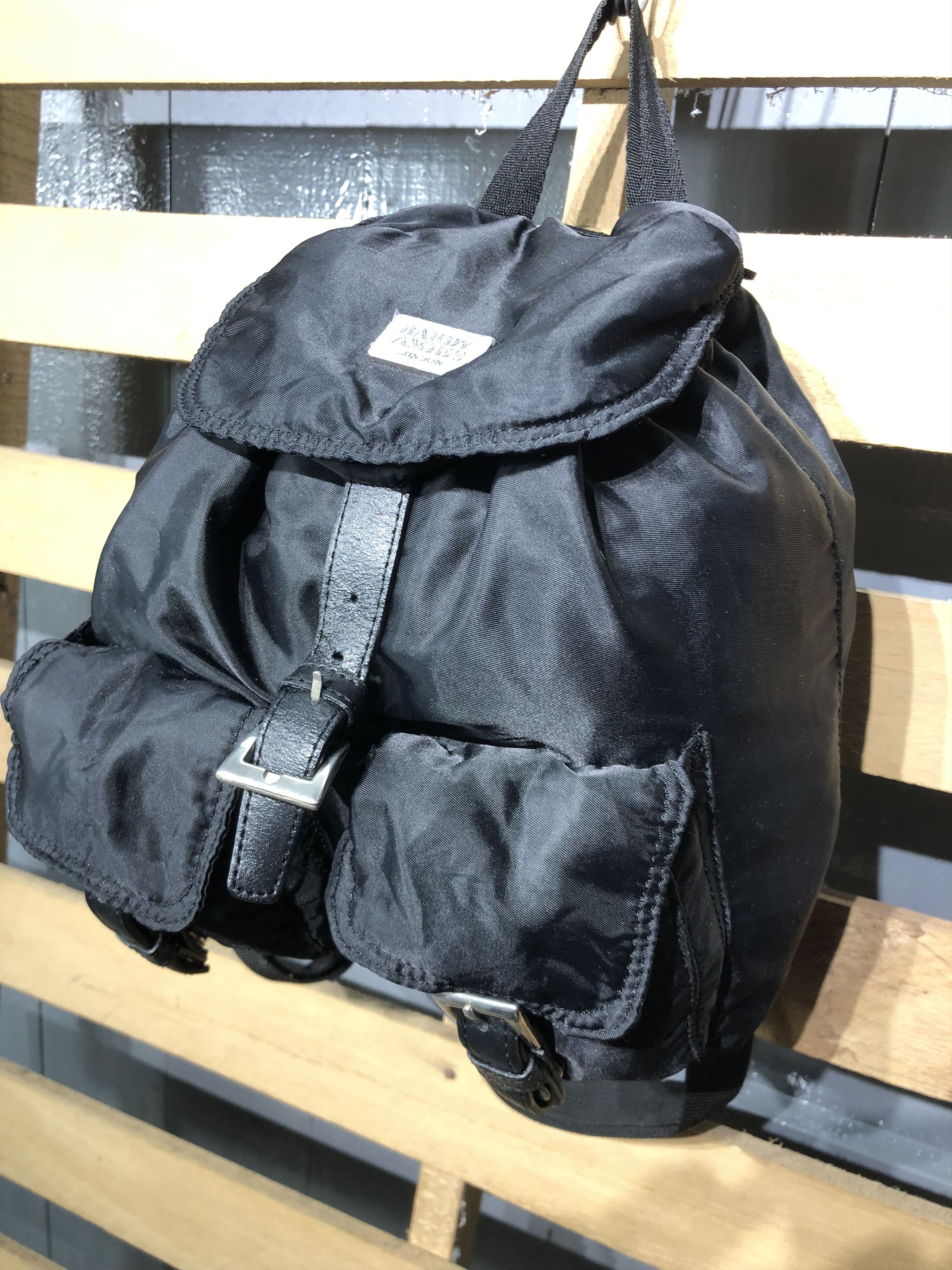 Japanese Brand Japanese Multipocket Style Nylon Mini Backpack Size ONE SIZE - 3 Thumbnail