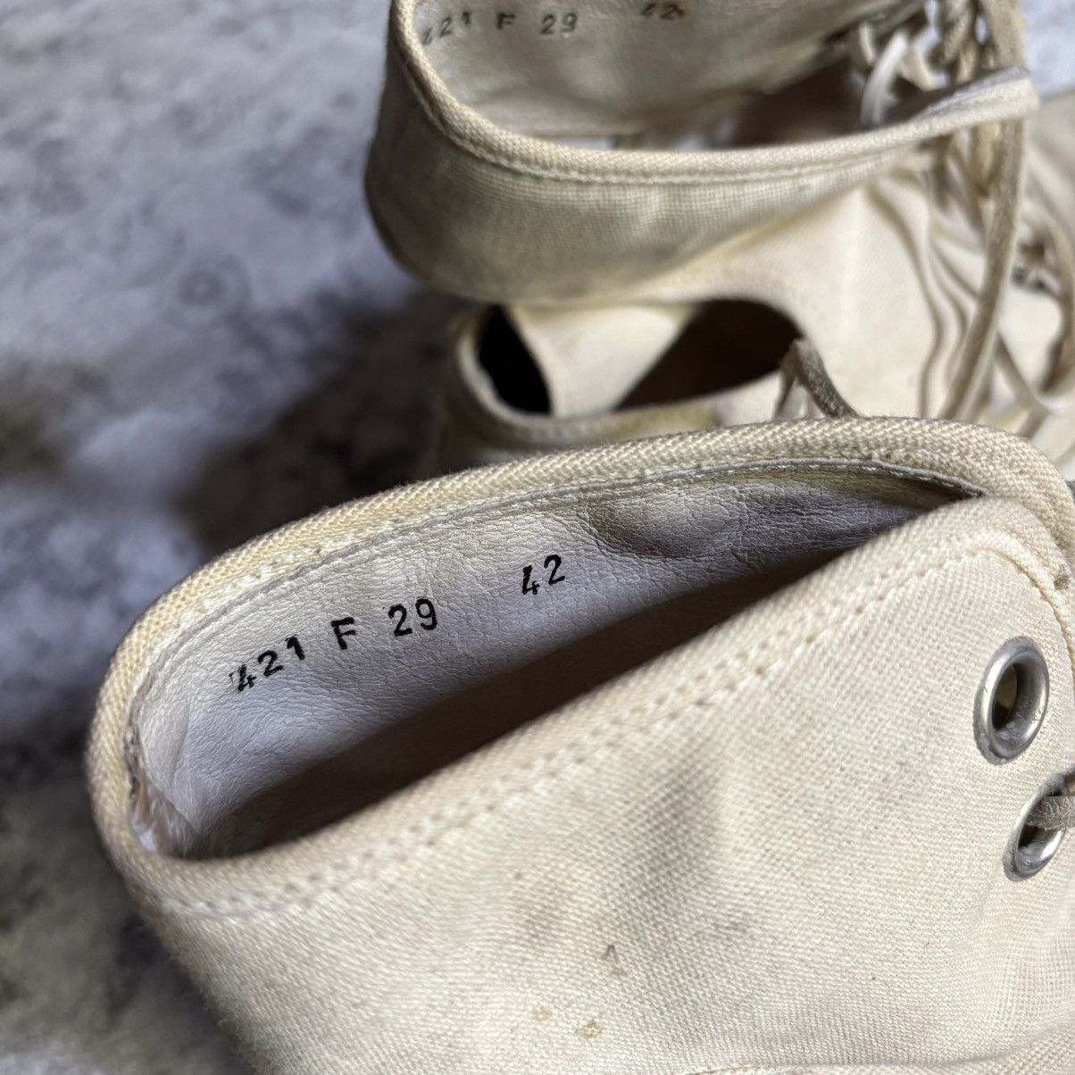 Dirk Bikkembergs Dirk Bikkembergs 90s Canvas Cutout Lace Up Boots | Size 42 Size US 10 / EU 43 - 5 Thumbnail