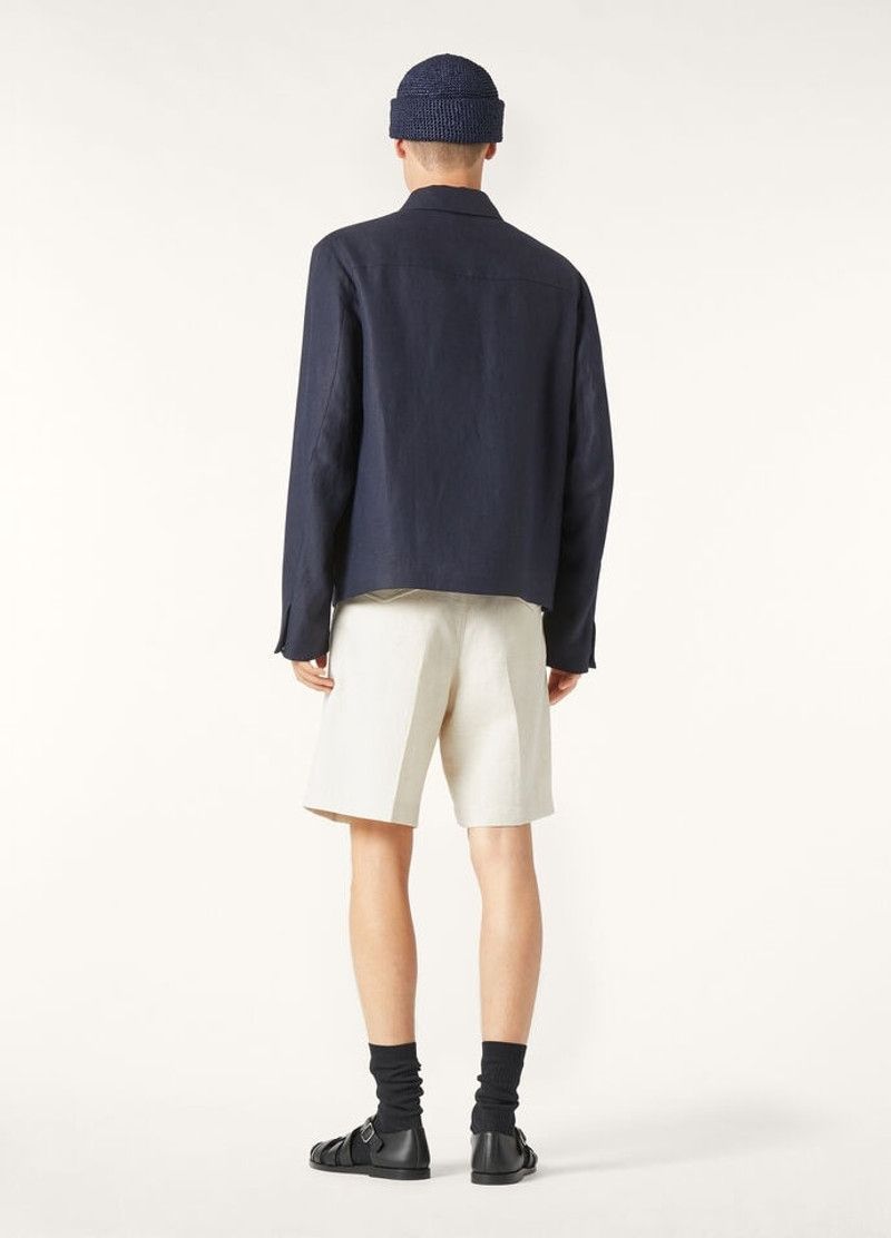 Loro Piana o1w1db10226 FAP2301 Maurin Blouson Jacket in Blue Size US XL / EU 56 / 4 - 5 Thumbnail