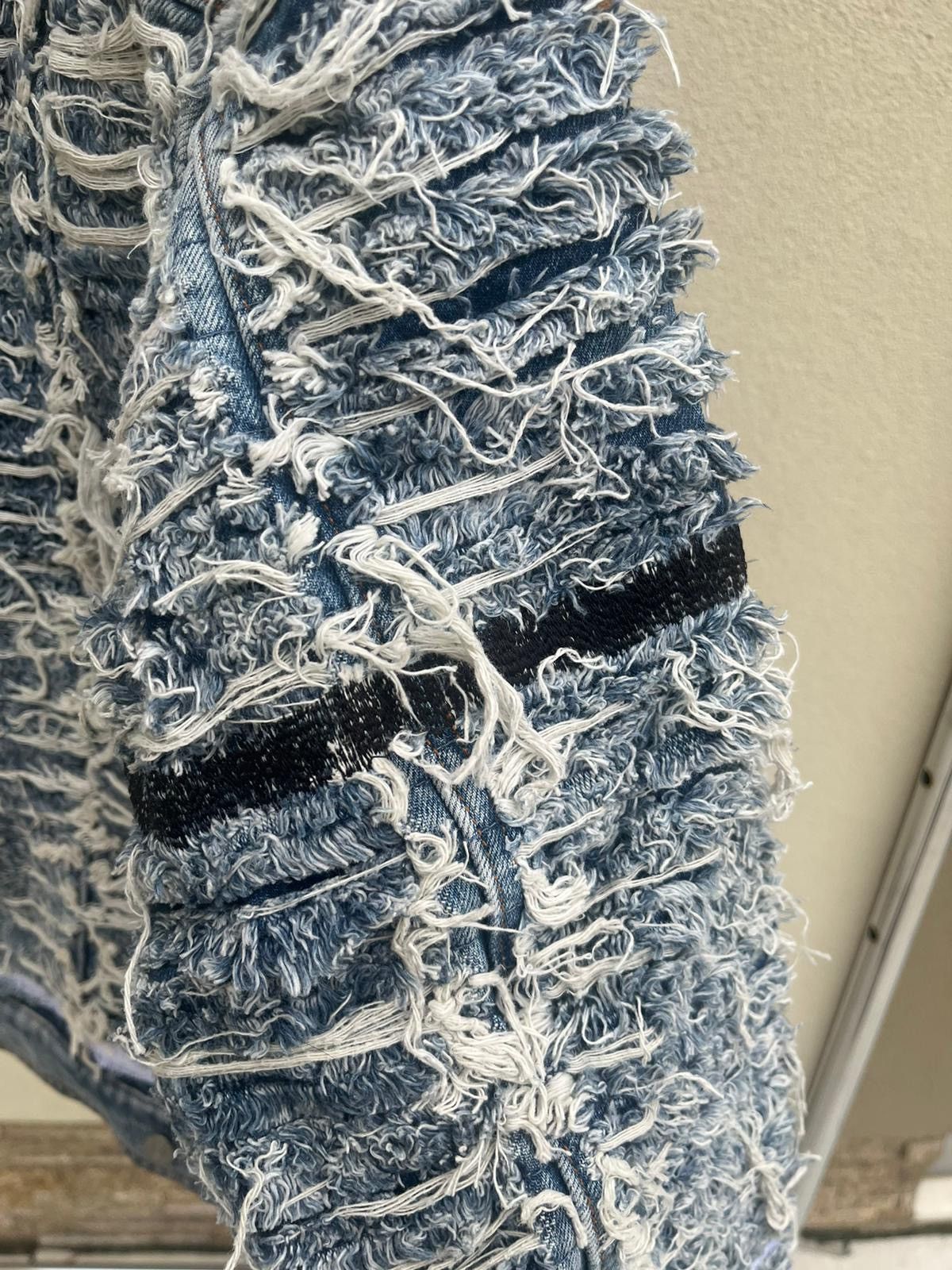 Alyx × Blackmeans Distressed Denim Jacket in Blue Size US L / EU 52-54 / 3 - 22 Thumbnail