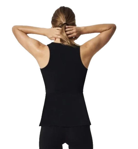 Spanx Spanx 50660R Active Peplum Tank Top Black ( XS ) Size XS / US 0-2 / IT 36-38 - 2 Thumbnail