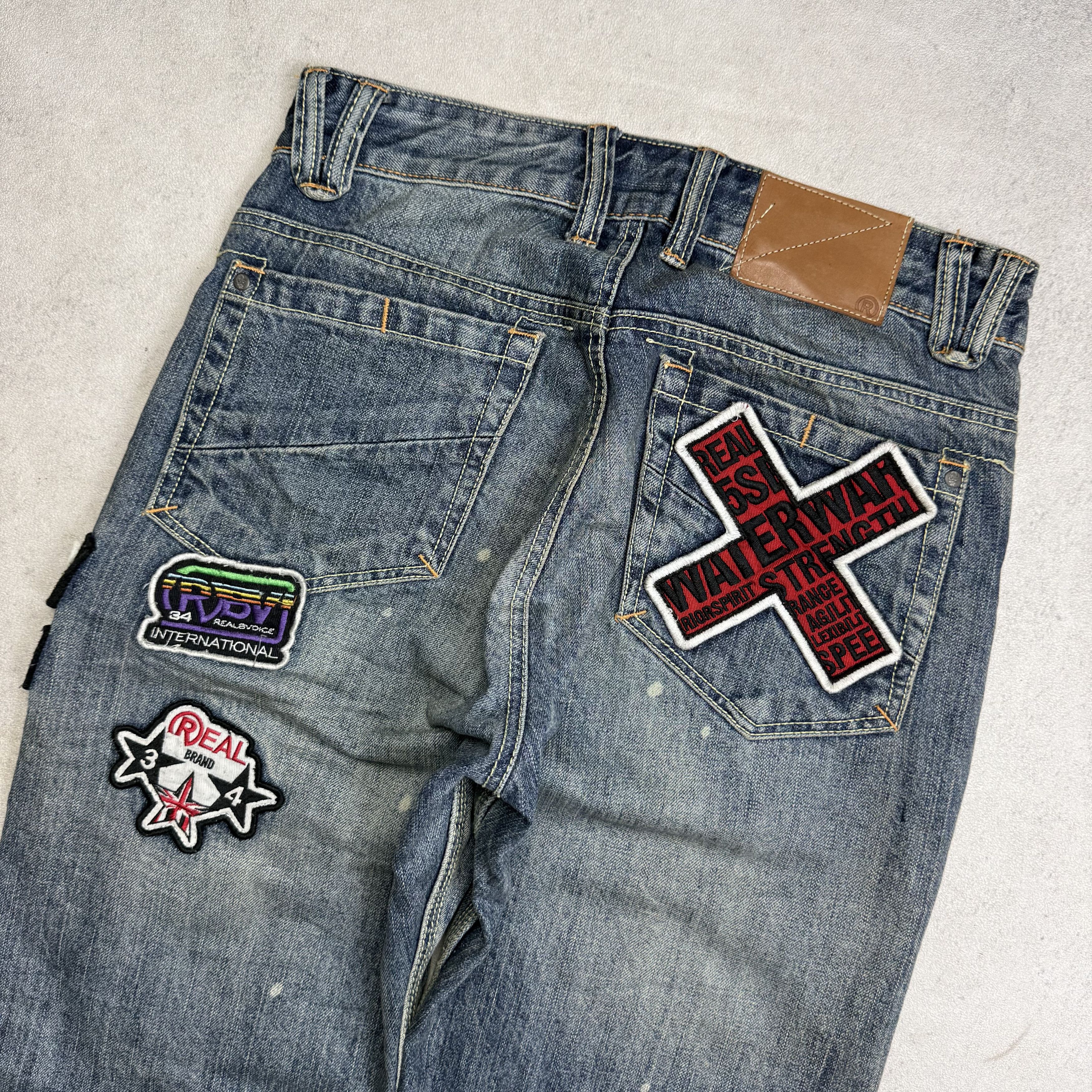 Vintage Real B Voice Patch Work Denim Size US 28 / EU 44 - 5 Thumbnail