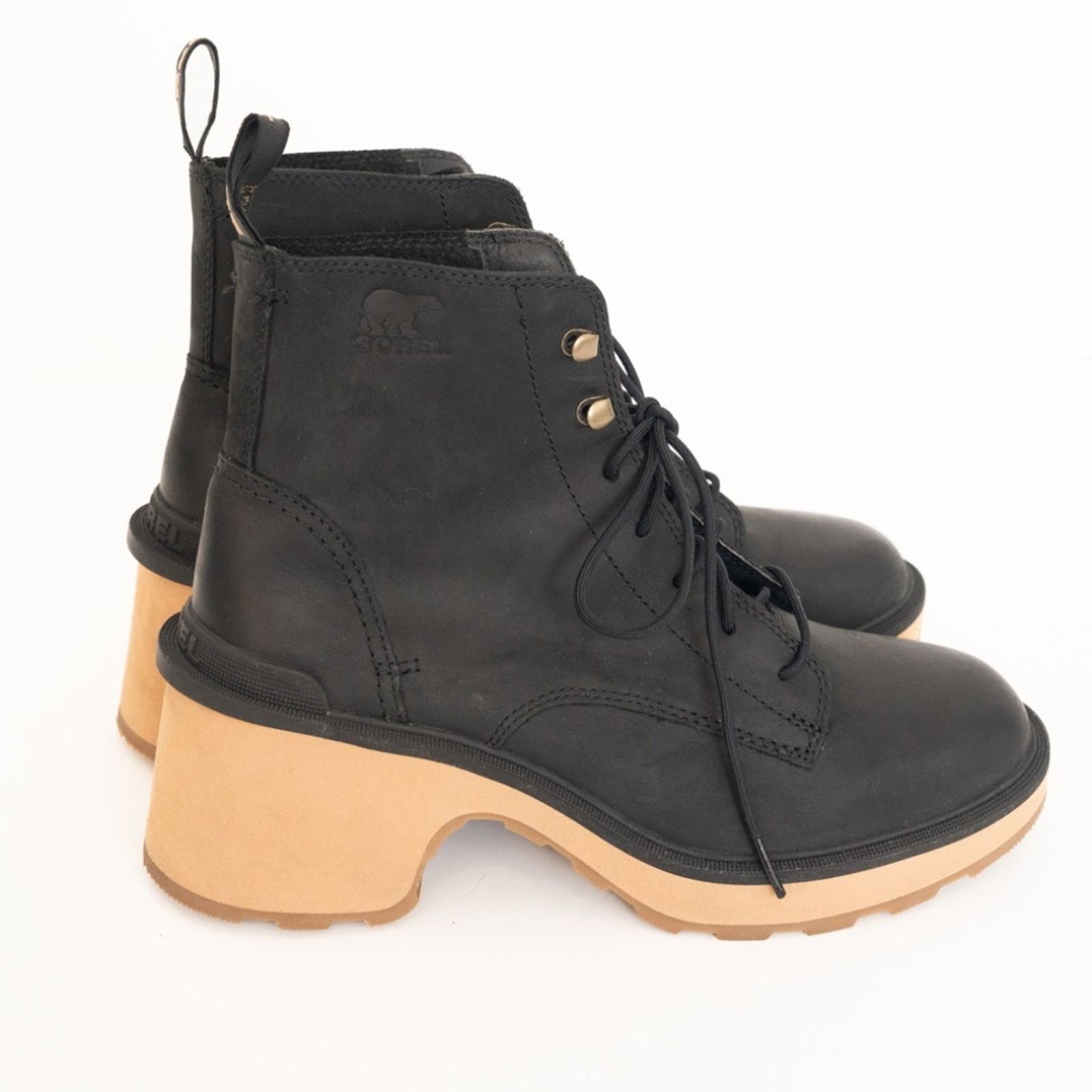 SOREL Sorel. High-Line Heel Lace Boot. Size US 8.5 / IT 38.5 - 2 Thumbnail