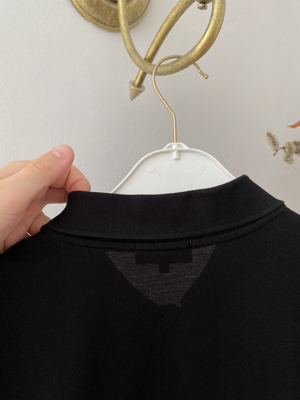 Lanvin Rare Lanvin Black Arm Patched Polo Shirt Size US L / EU 52-54 / 3 - 6 Thumbnail