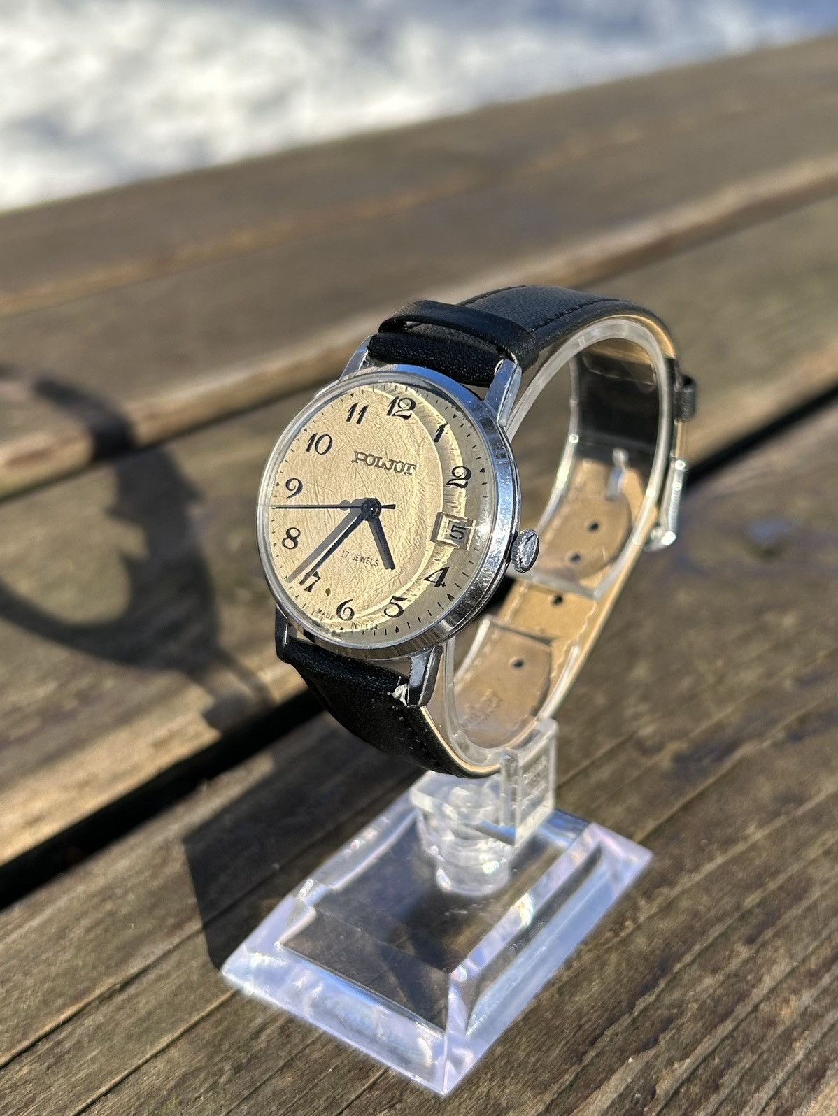 Vintage Vintage Watch Soviet USSR Mechanical Poljot Hand Winding Size ONE SIZE - 4 Thumbnail