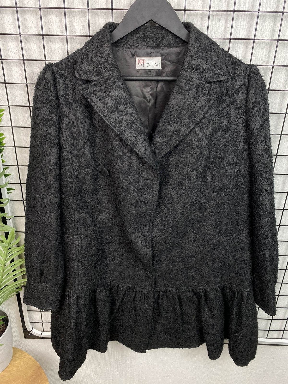 RED Valentino RED Valentino Wool Jacket Women Blazer Black Coat Size L / US 10 / IT 46 - 4 Thumbnail