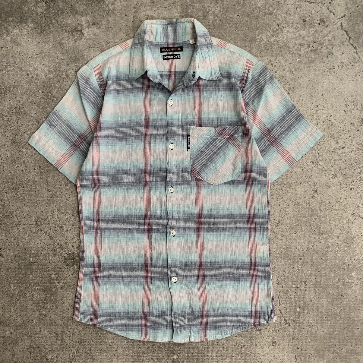 Blue Blue Japan × Japanese Brand Plaid shirt blue blue japan indigo dye Size US S / EU 44-46 / 1 - 1 Thumbnail