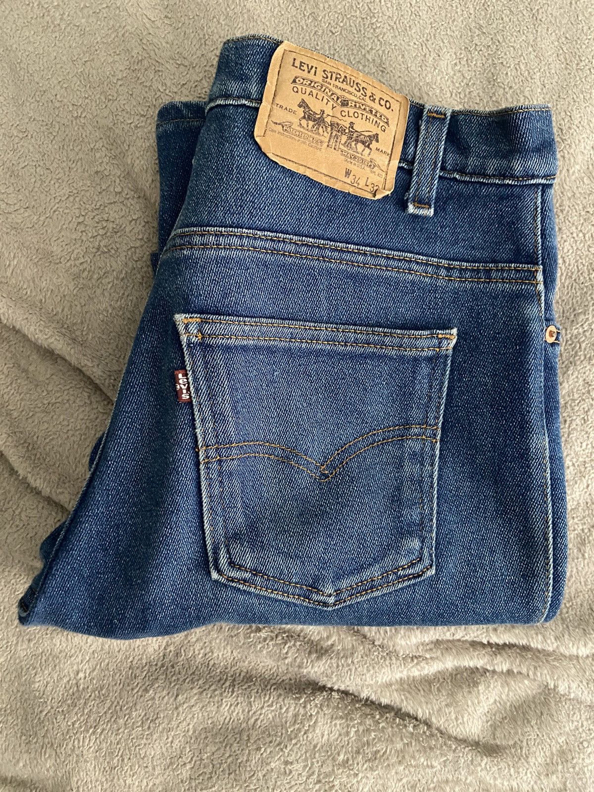 Levi's × Vintage 80s Levi Jeans Size US 34 / EU 50 - 3 Thumbnail
