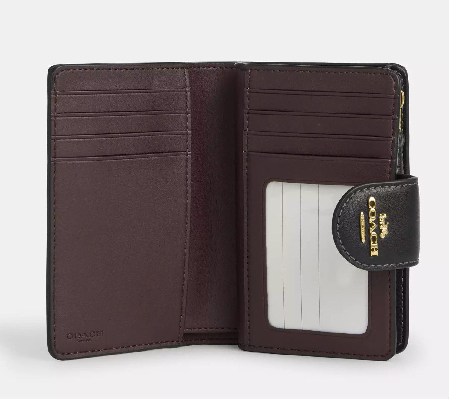 Coach Medium Corner Zip Wallet In Signature Canvas With Floral Size ONE SIZE - 7 Thumbnail