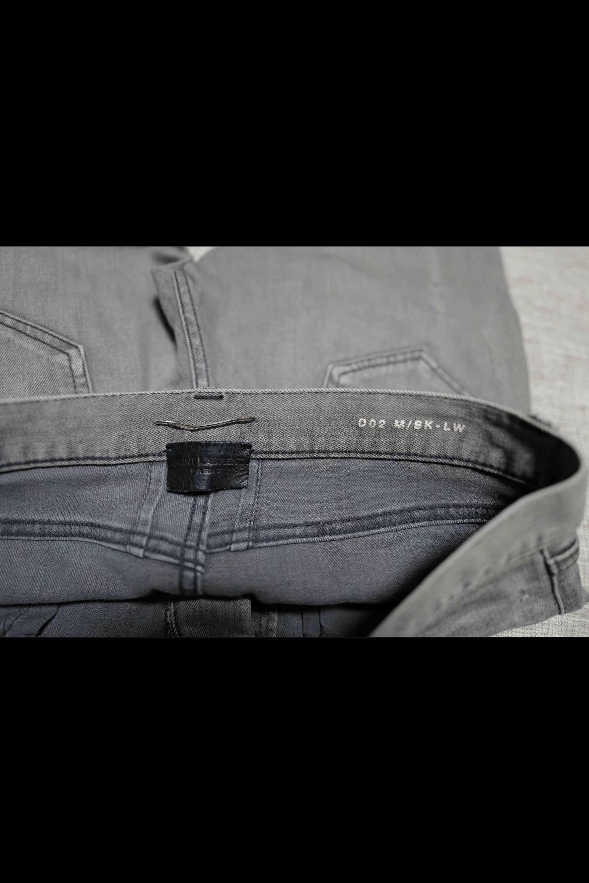Saint Laurent Paris Saint Laurent Paris 13AW D02 Distressed Denim Size US 29 - 3 Thumbnail