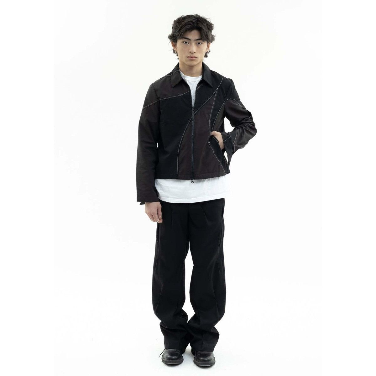 POST ARCHIVE FACTION (PAF) 4.0+ Jacket Center zip drizzler contrast stitch technical Size US M / EU 48-50 / 2 - 14 Thumbnail
