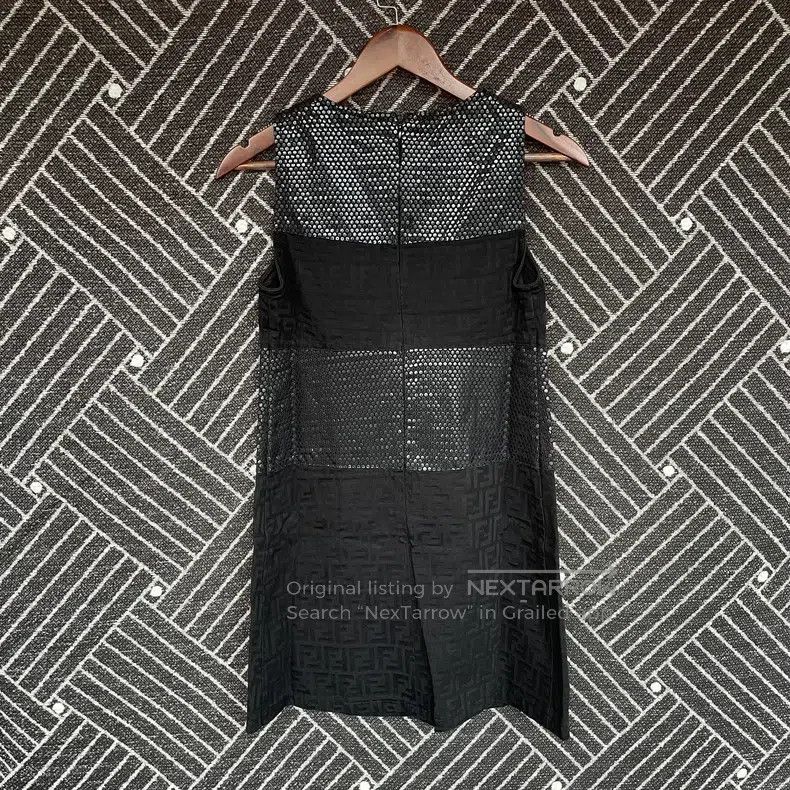 Fendi Fendi Black embossed print sequin patched dress Size XS / US 0-2 / IT 36-38 - 2 Thumbnail
