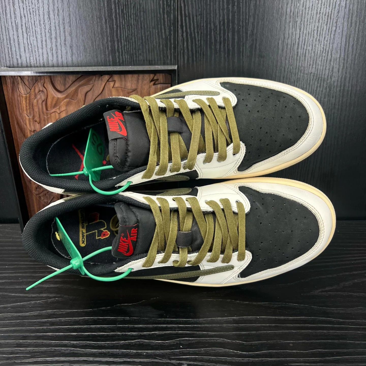 Nike Air Jordan 1 Low TS Olive Barbed Wire 5.0 45 Box NM Size US 12 / EU 45 - 5 Thumbnail