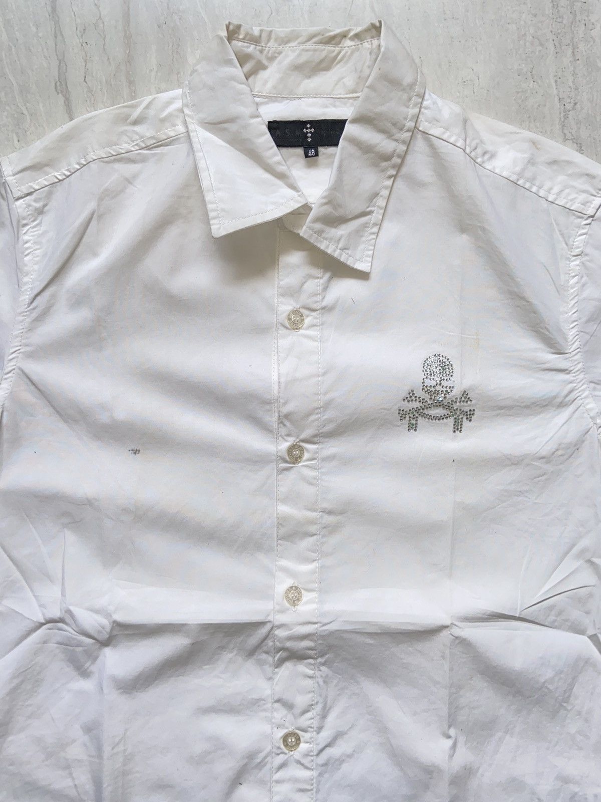 Mastermind Japan MASTEMIND A.S.M White Shirt Size US M / EU 48-50 / 2 - 3 Thumbnail