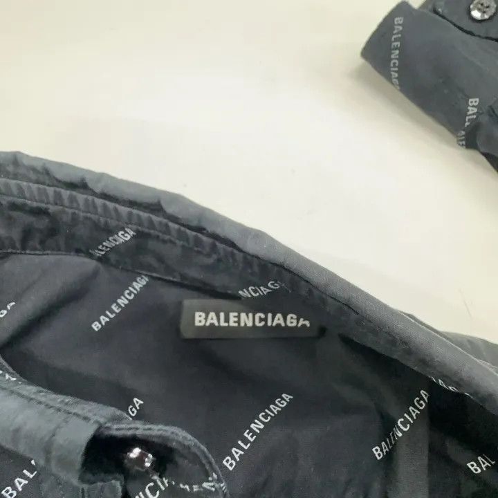 Balenciaga Balenciaga Balenciaga Black Logo Long Sleeve Shirt -2507 Size US M / EU 48-50 / 2 - 6 Thumbnail