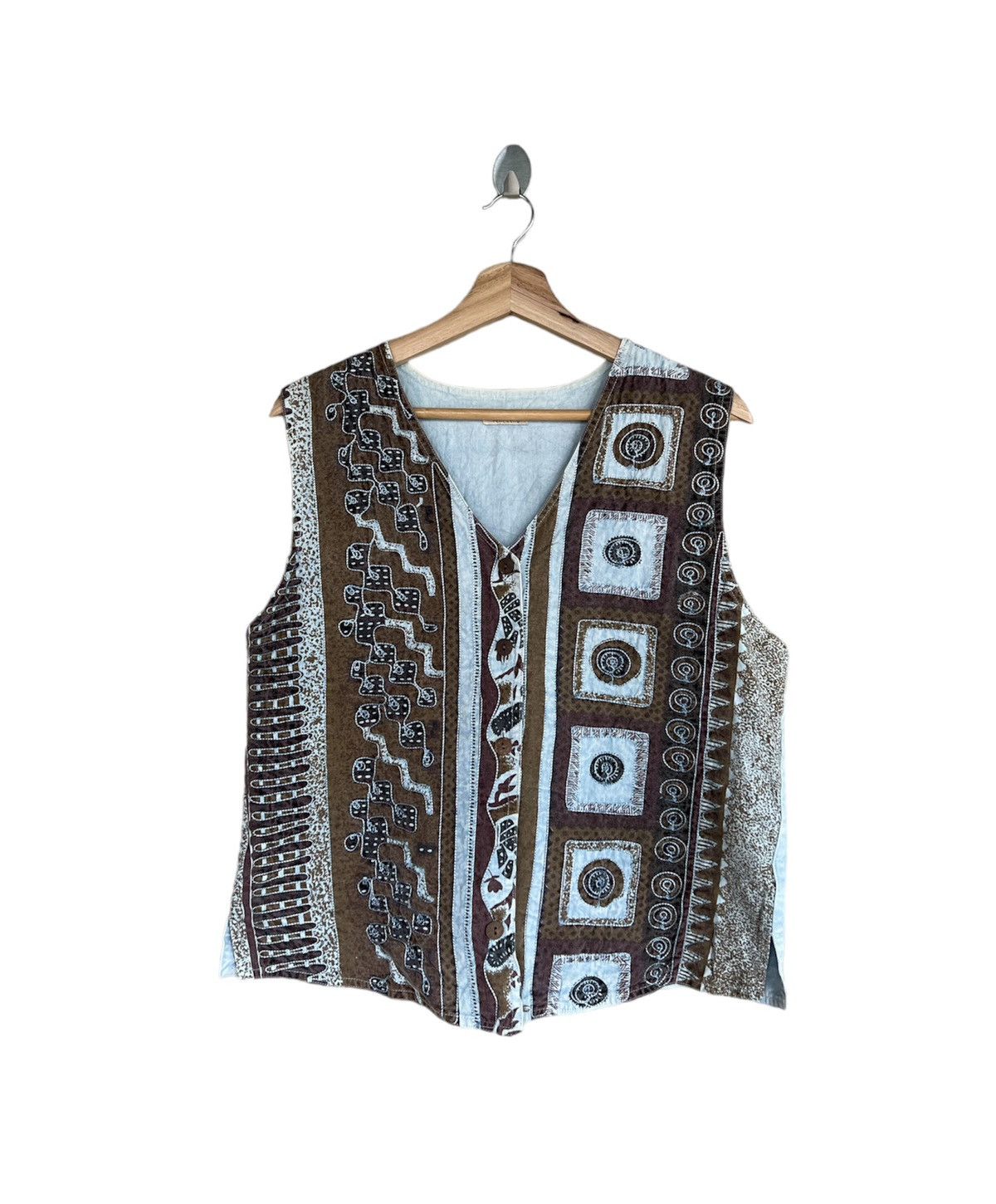 Vintage Vintage Venticello Art Vest Size US M / EU 48-50 / 2 - 1 Thumbnail