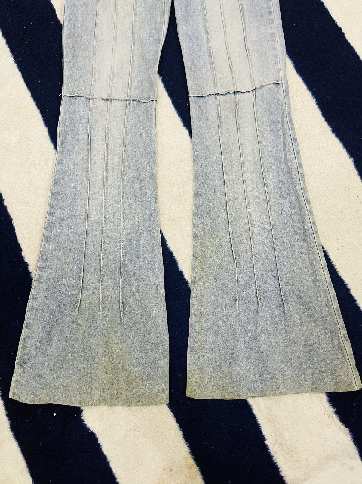 Japanese Brand Overs Points Flare Jeans (13) Size 28" / US 6 / IT 42 - 12 Thumbnail