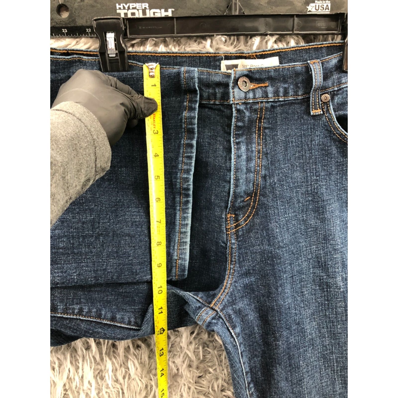 Levi's Levi's 515 Jeans Regular 16 Womens Bootcut Blue Denim 31 Inseam Medium Wash Capacity: 5-Pocket Size 38" / US 16 / IT 52 - 4 Thumbnail