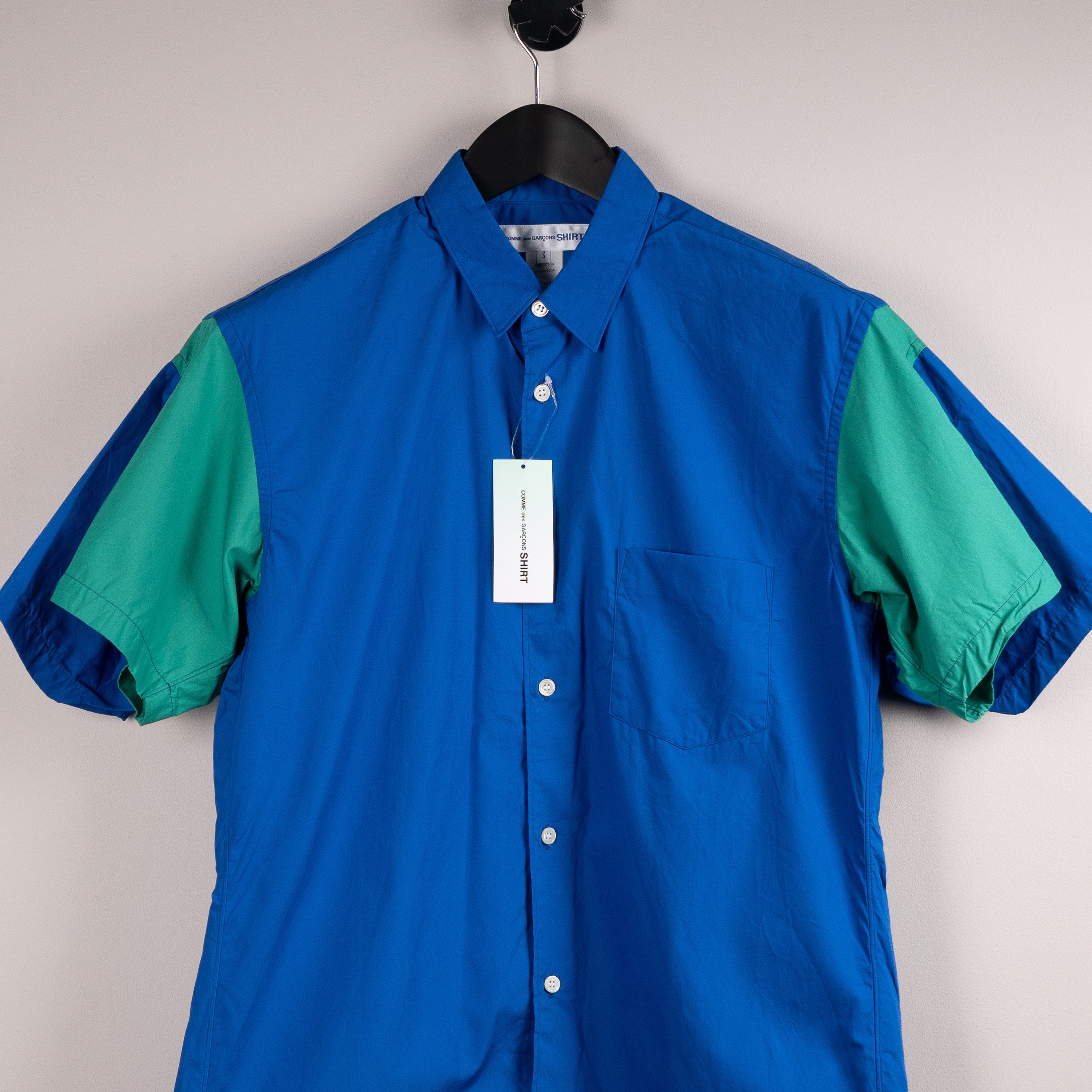 Comme des Garcons SHIRT Comme Des Garçons Shirt Double Sleeve Shirt Blue/Green Size US S / EU 44-46 / 1 - 3 Thumbnail