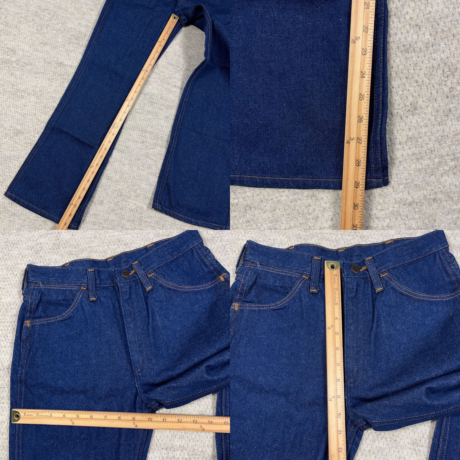 Wrangler VINTAGE Wrangler Jeans Men 30x30 Boot Cut Dark Wash 80s 90s No Fault 945Pw USA Size US 30 / EU 46 - 8 Thumbnail