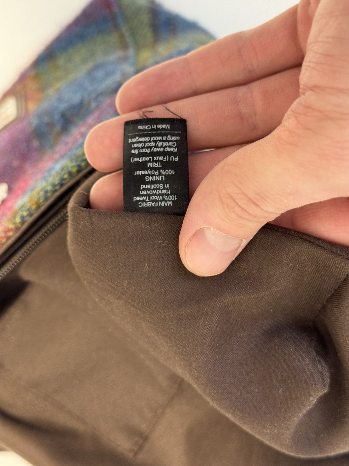 Harris Tweed AUTHENTIC HARRIS TWEED MINI BACKPACK TUMMEL GLEN APPIN Col Size ONE SIZE - 22 Thumbnail