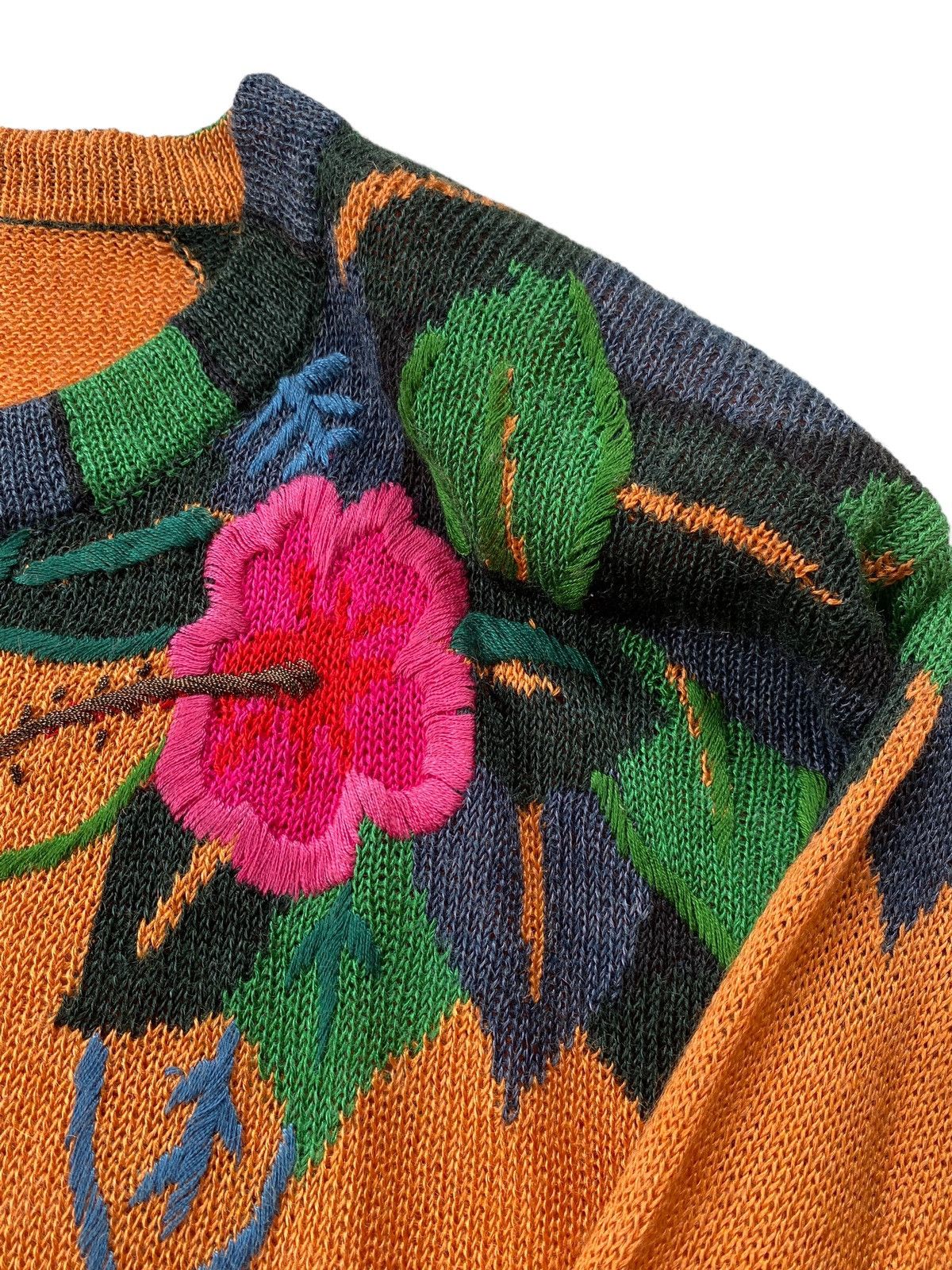 Japanese Brand × Vintage Vtg 90s Elle Souriat Sweater Knitwear Size M / US 6-8 / IT 42-44 - 6 Thumbnail