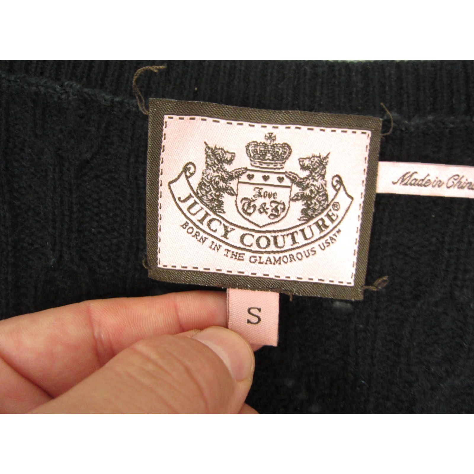 Juicy Couture Juicy Couture Sweater Dress Womens S Black Cashmere Wool Knit A-Line 90s Classic Short Sleeve Crew Neck Pullover Moderate Pilling Mens? Size S / US 4 / IT 40 - 4 Thumbnail