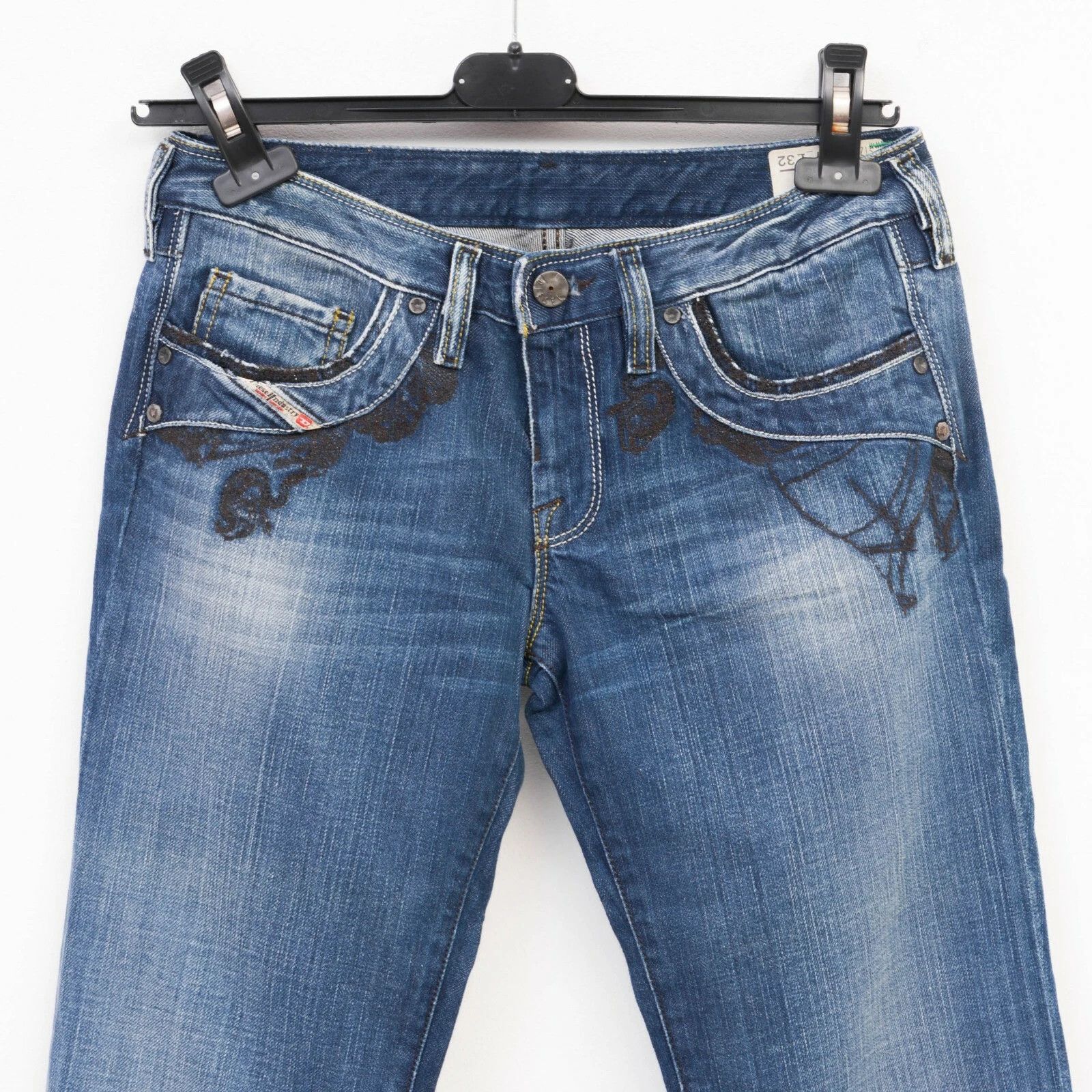 Diesel KYCUT Women's W27 L32 Jeans Low Rise Trousers Cotton Ladies Size 27" / US 4 / IT 40 - 6 Thumbnail