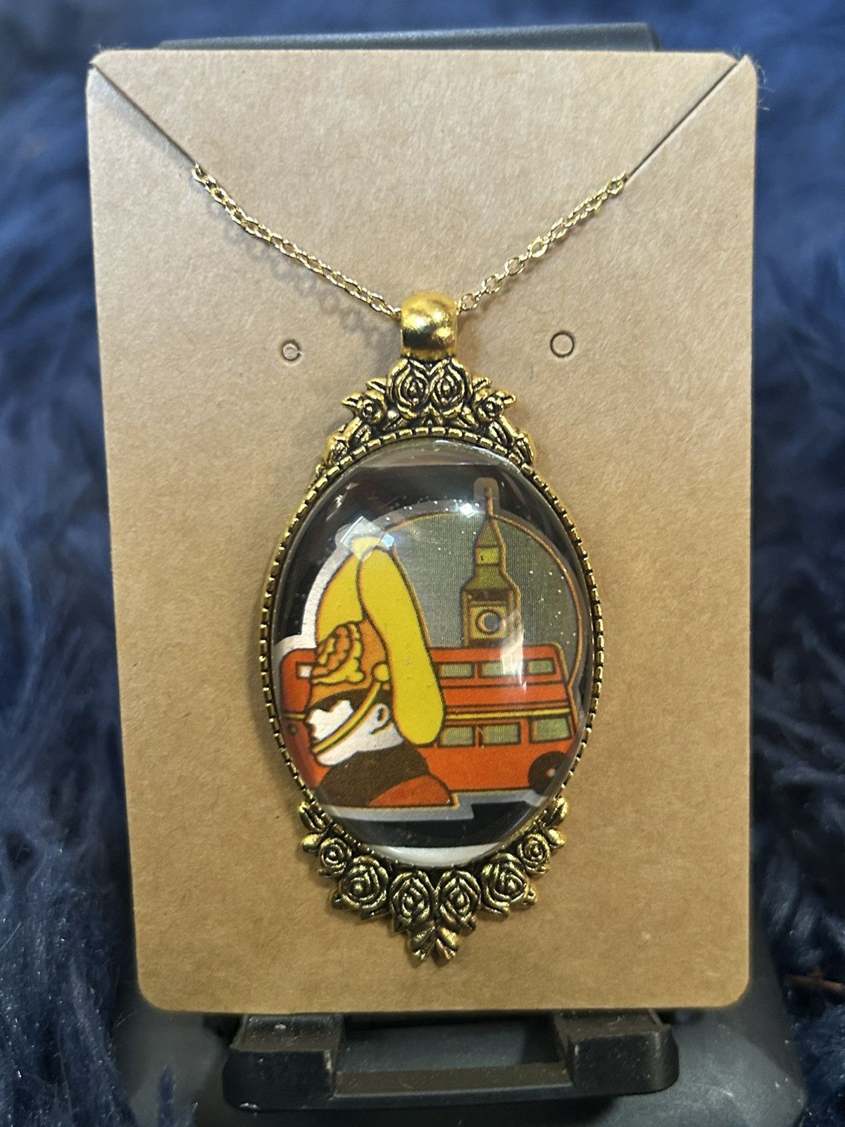 Handmade Handcrafted vintage 1978 matchbook playboy cameo necklace Size ONE SIZE - 2 Thumbnail