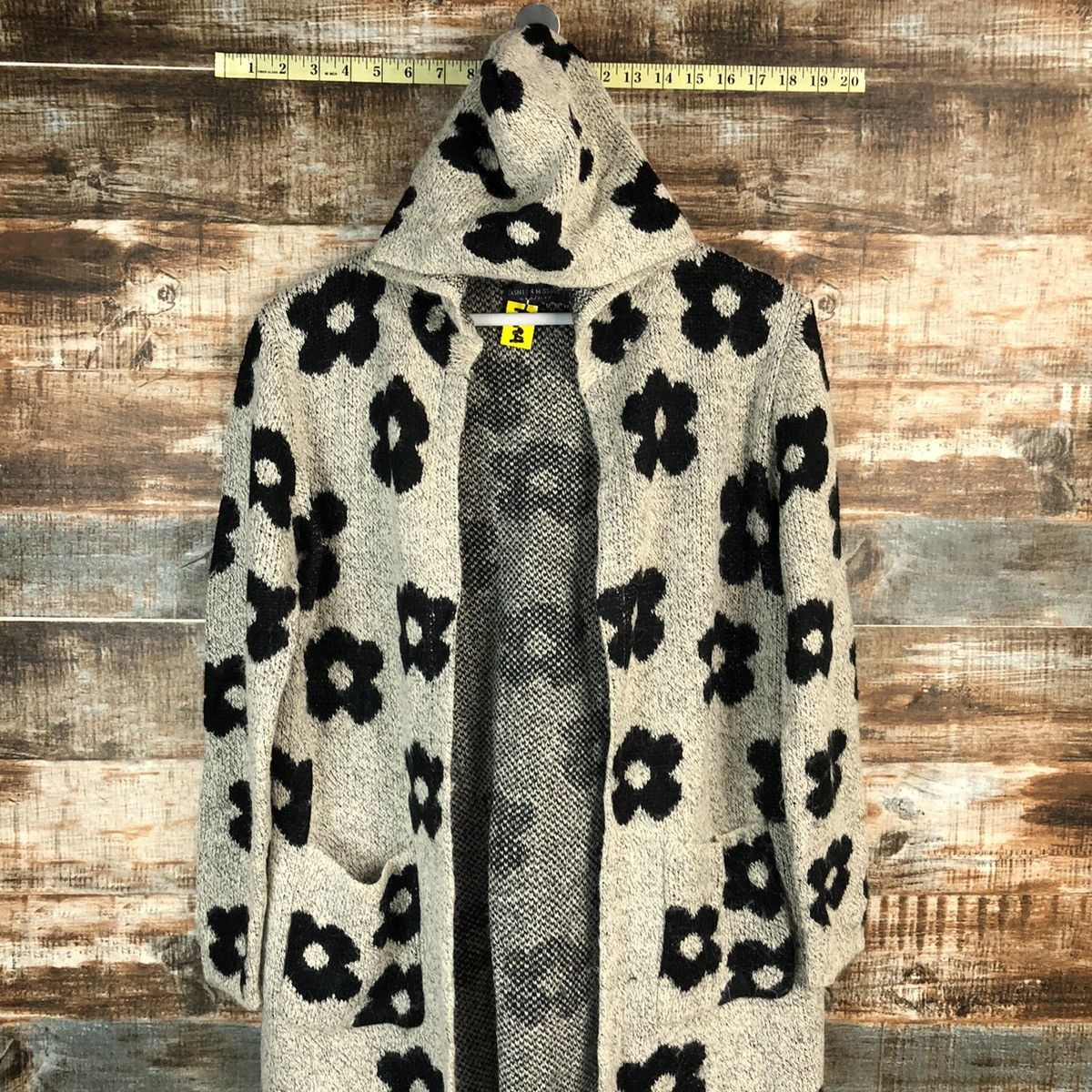 Homespun Knitwear × Japanese Brand Kashion Messange Grey Cardigan Knitwear #A1684 Size L / US 10 / IT 46 - 5 Thumbnail