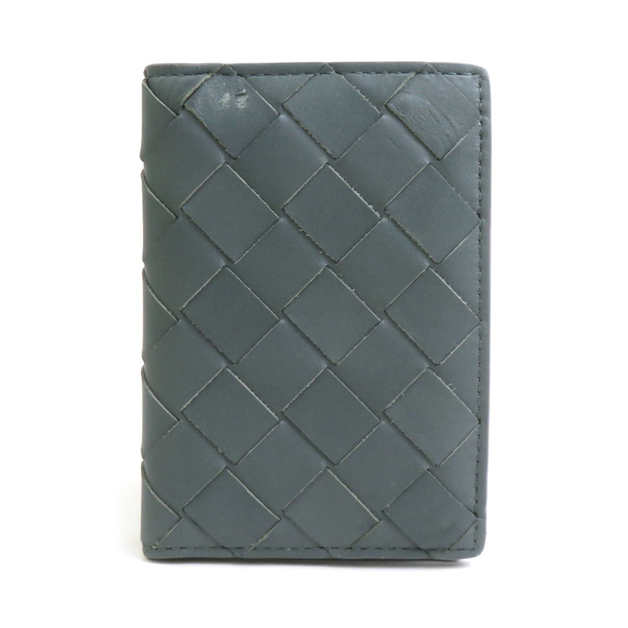 Bottega Veneta Bottega Veneta business card holder/card case, Intrecciato leather, gray, women's, free shipping, h32046k Size ONE SIZE - 1 Thumbnail