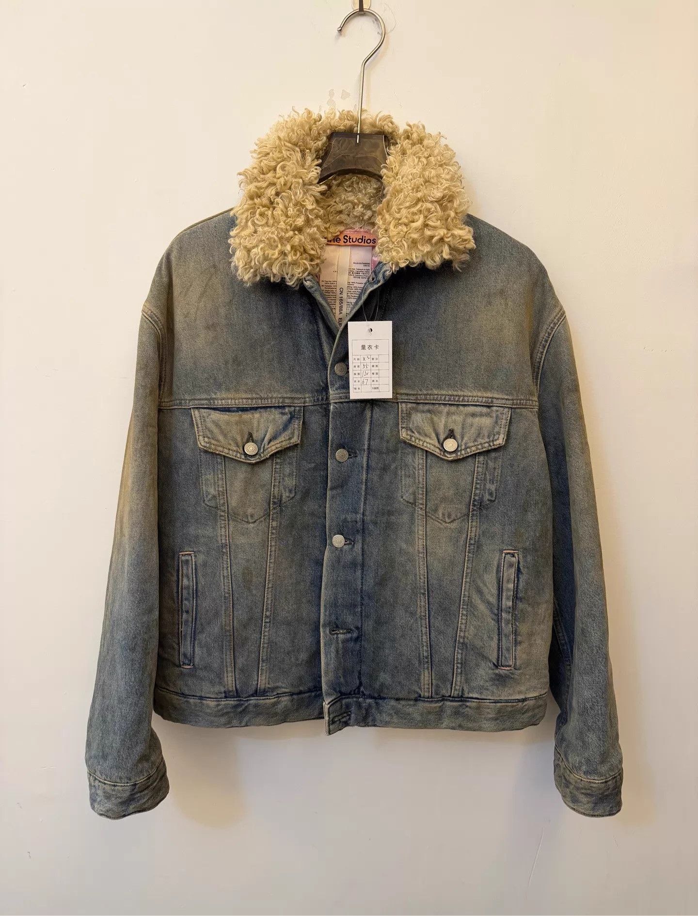Acne Studios Acne Men's Mid-Blue Faded Notch Lapel Single Jacket XS Size US XS / EU 42 / 0 - 1 Thumbnail