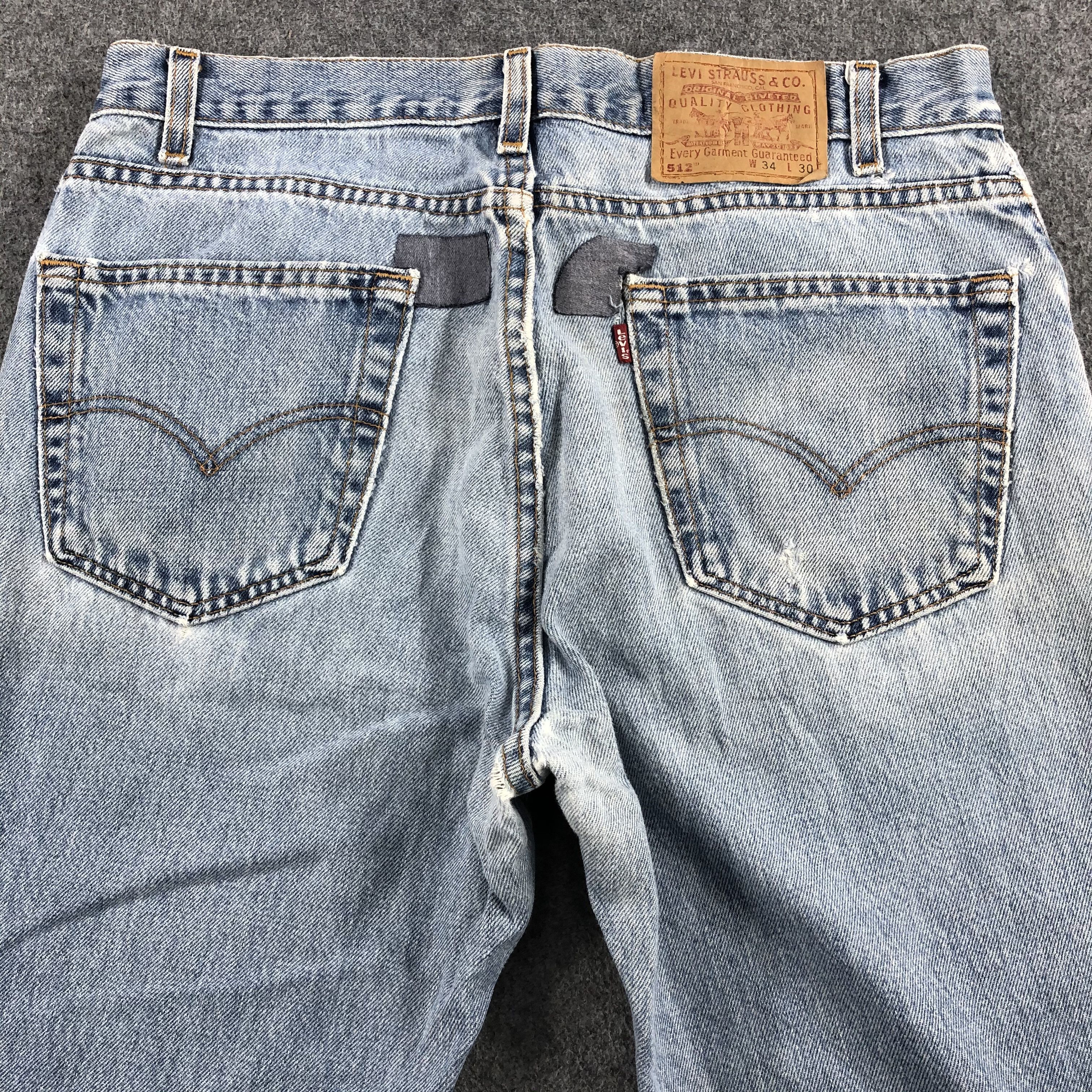 Levi's 90s Vintage Light Wash Levis 512 Jeans-J1665 Size US 34 / EU 50 - 4 Thumbnail