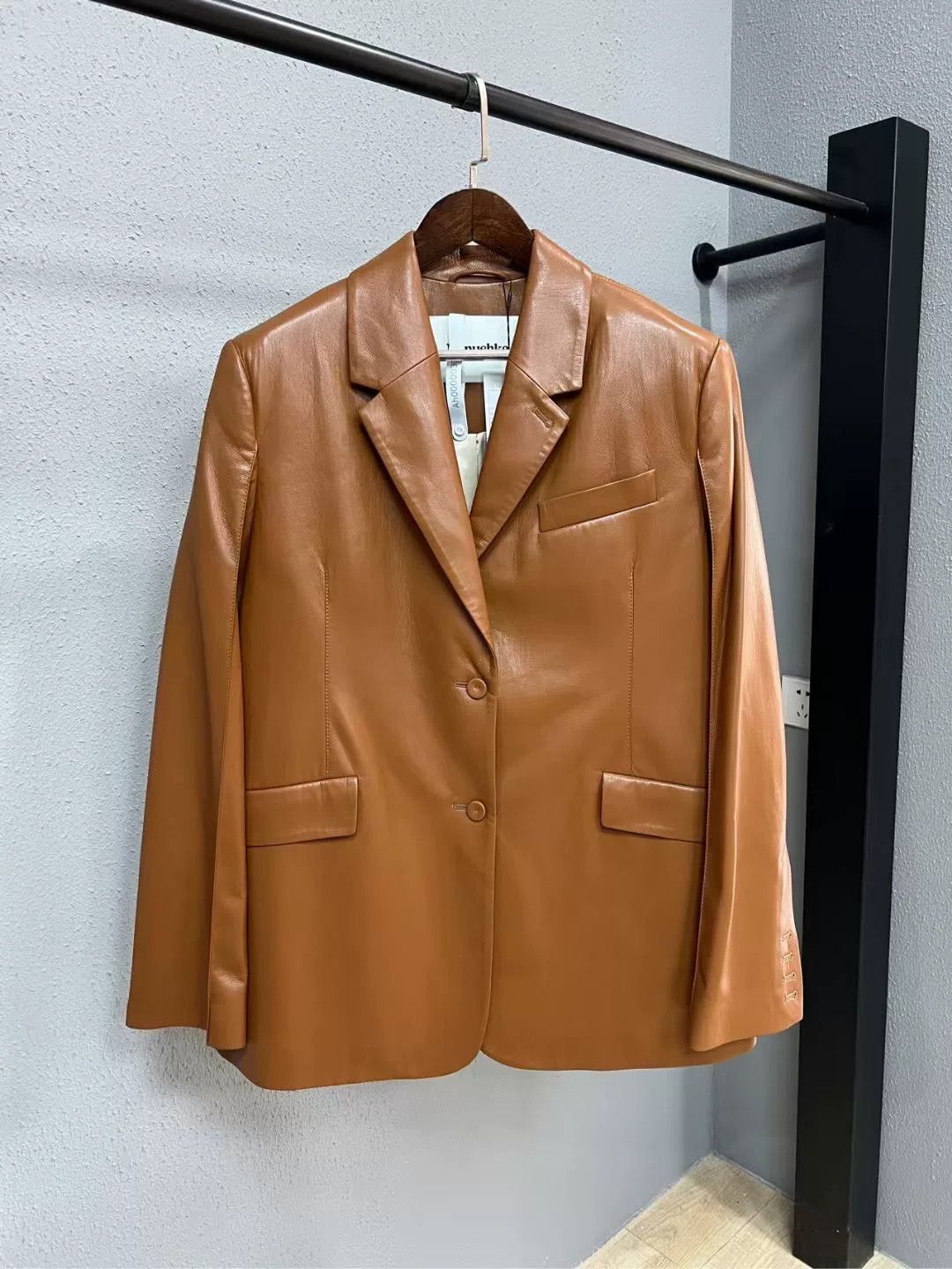 Nanushka Nanushka Maillard Leather Jacket Size L / US 10 / IT 46 - 1 Thumbnail