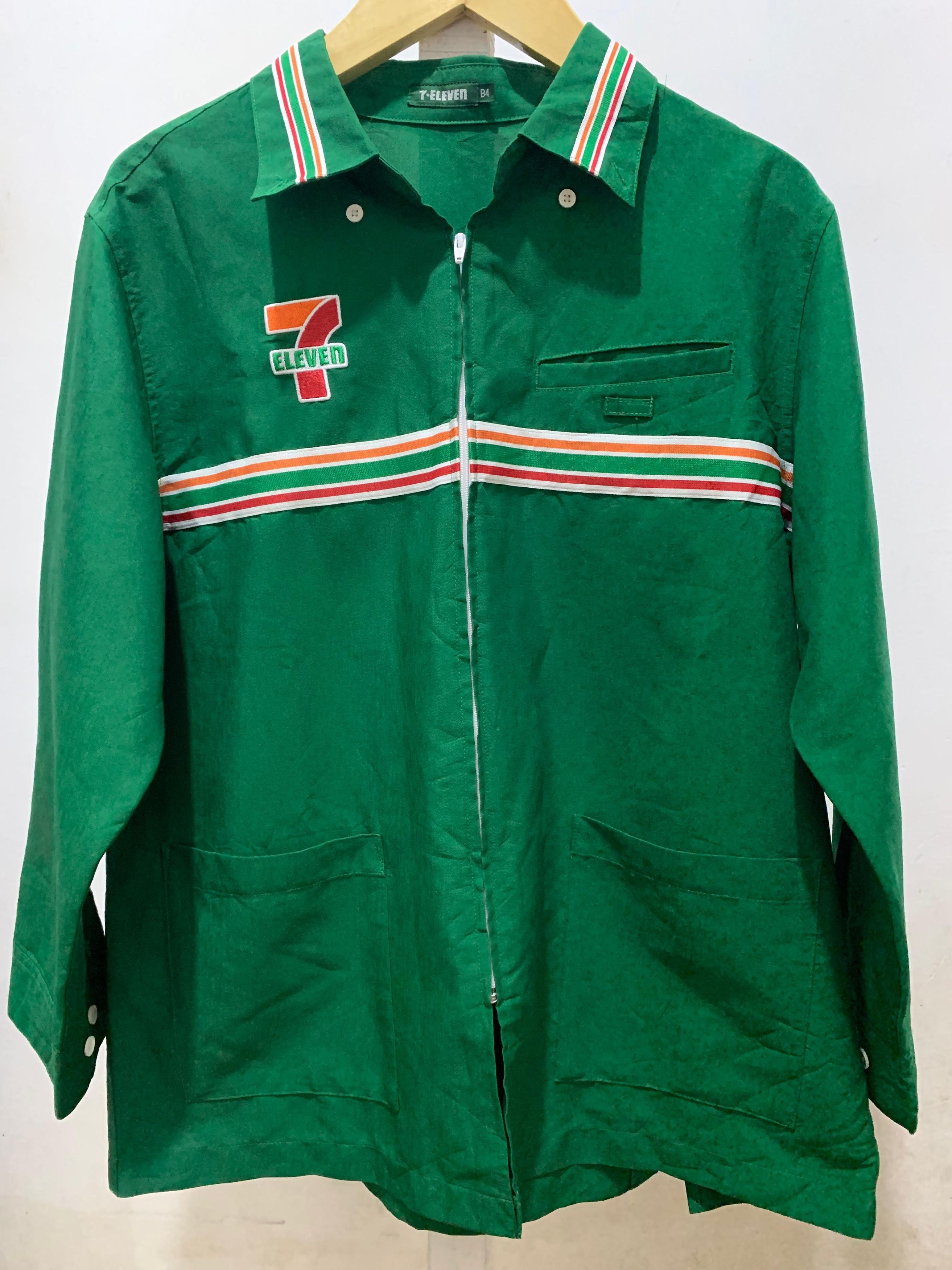 Vintage Vintage 7 Eleven Uniform Long Sleeve Zipper Jacket Size US L / EU 52-54 / 3 - 1 Thumbnail