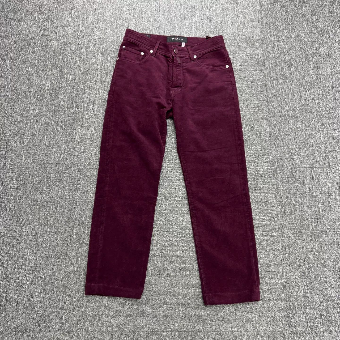 Kiton Kiton Burgundy Casual Pants Size US 31 - 1 Thumbnail
