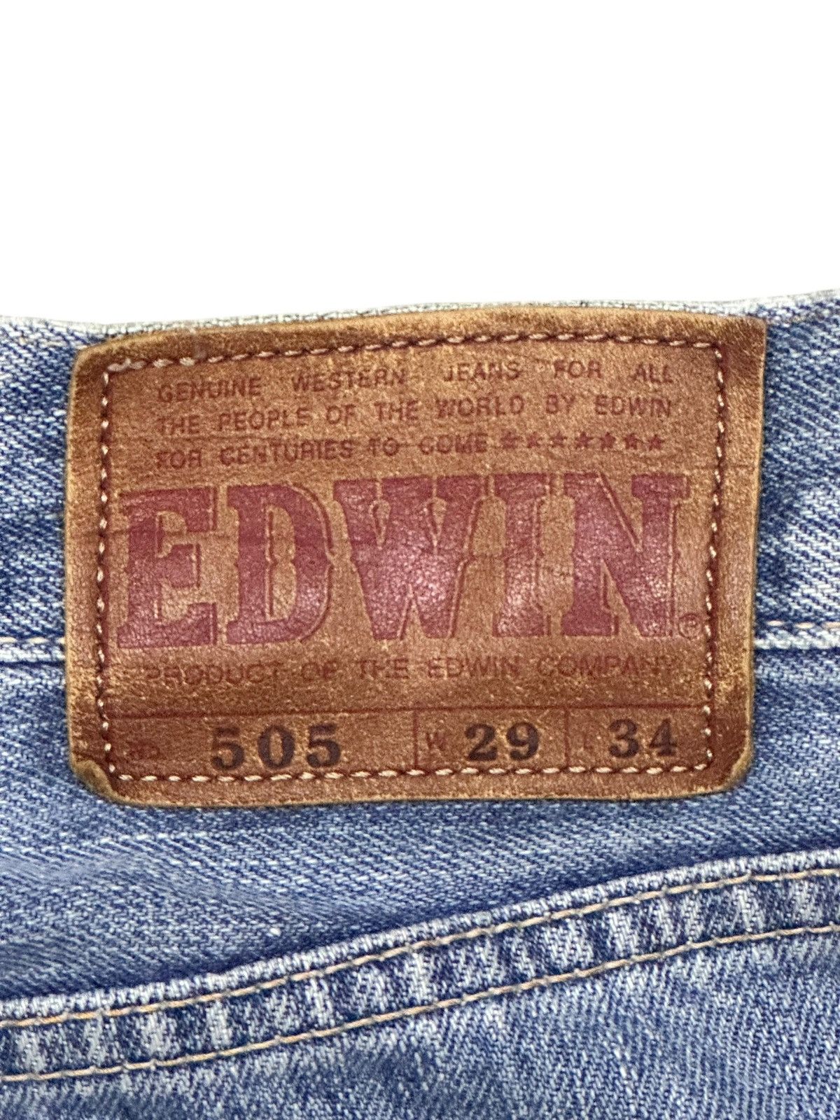 Edwin Vintage Edwin 505 Selvedge Japan Denim Straight Leg Faded Size US 30 / EU 46 - 9 Thumbnail