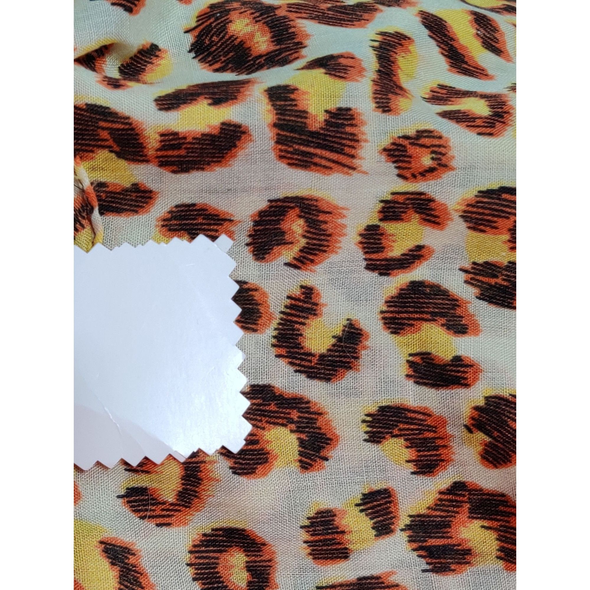 Other Womens Leopard Print Scarf Square Lightweight Cotton Neutral Size ONE SIZE - 5 Thumbnail