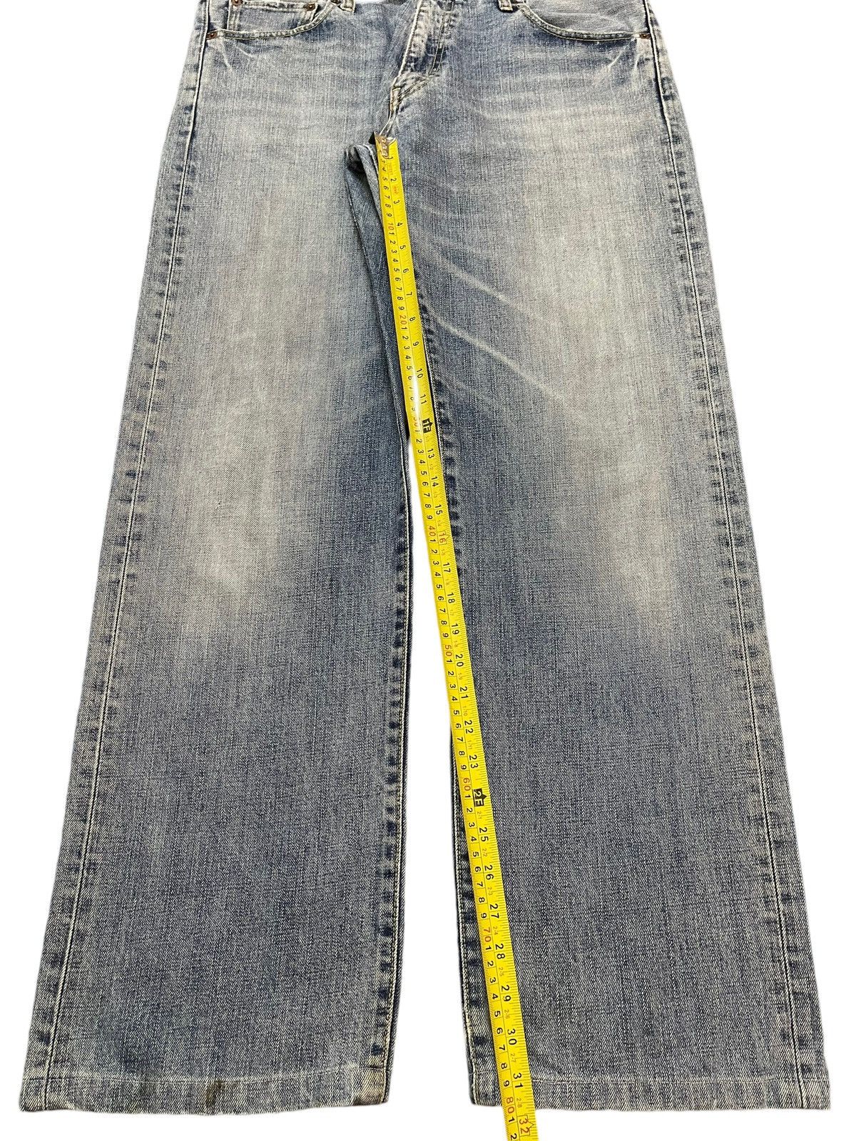 Uniqlo Vintage Y2K Japanese Uniqlo Blue Faded Wash Wide Leg Baggy Size US 36 / EU 52 - 13 Thumbnail