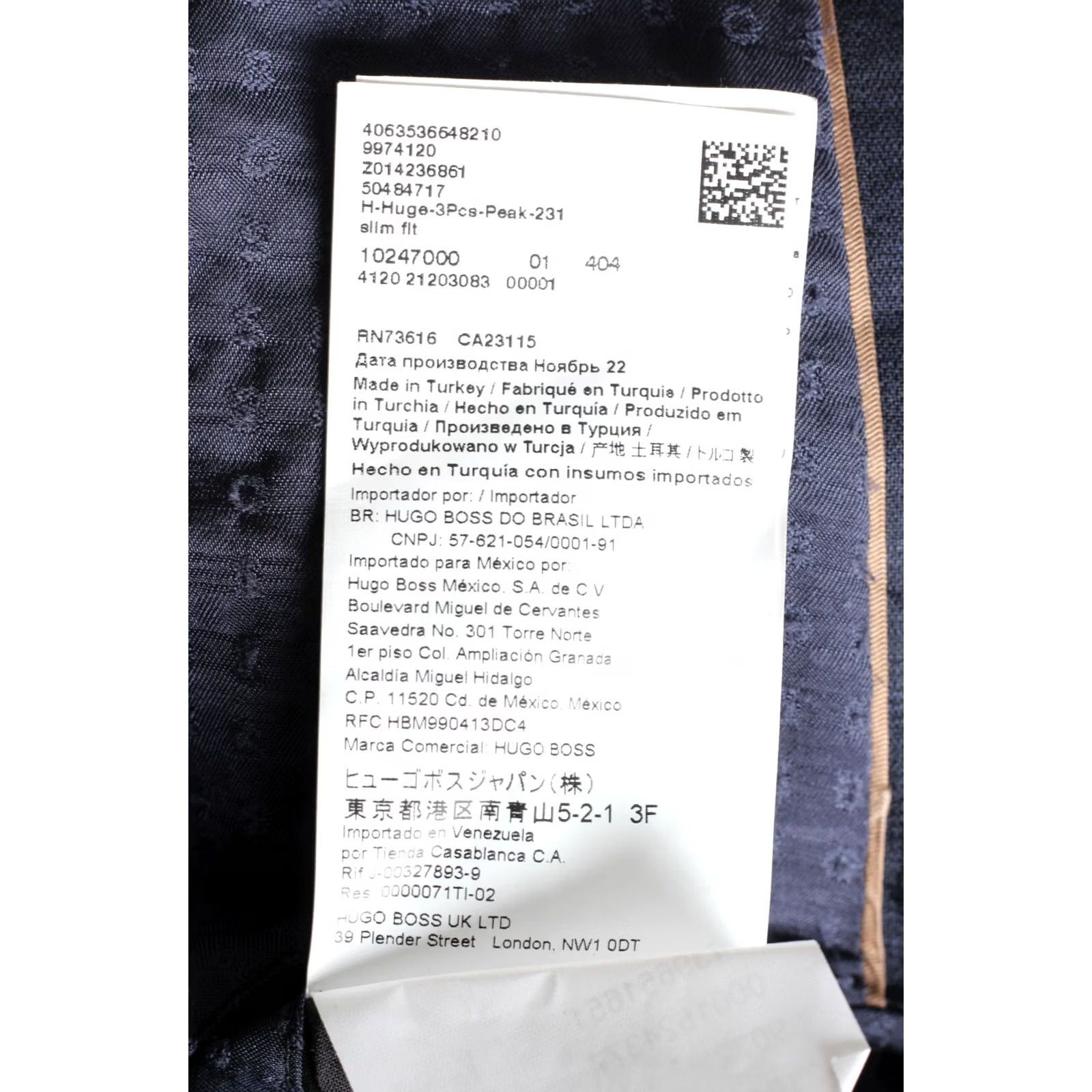 Hugo Boss HUGO BOSS Huge Peak Blazer Jacket Wool Blend Slim Fit Casual Formal Men Size 46 Size 46R - 7 Thumbnail