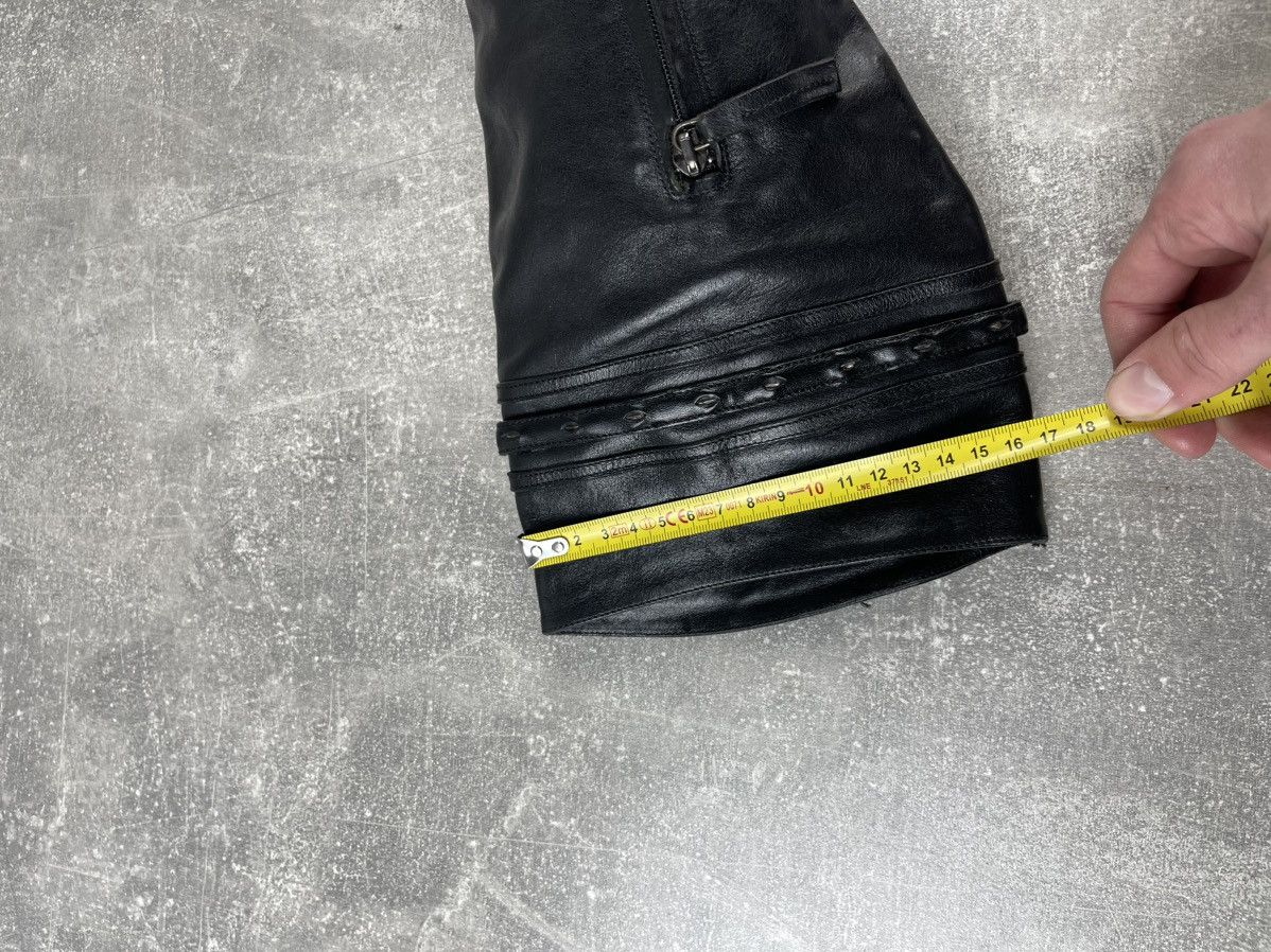 Ermanno Scervino Ermanno Scervino Avant Garde Black Leather Belts Boots Size US 8 / IT 38 - 10 Thumbnail