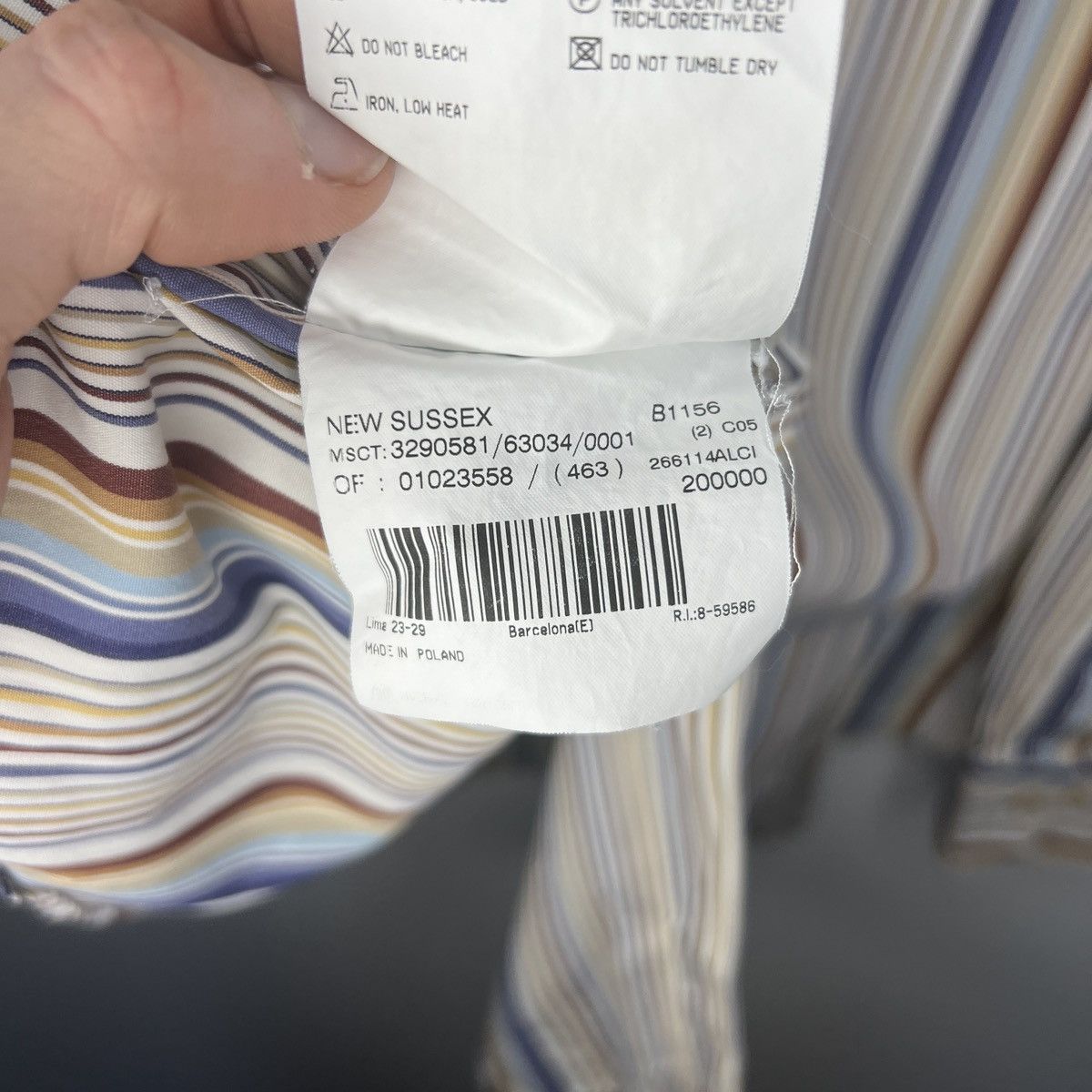 Burberry × Designer Burberry Shirt Button Up Striped Pattern Print Multicolour Size US L / EU 52-54 / 3 - 8 Thumbnail